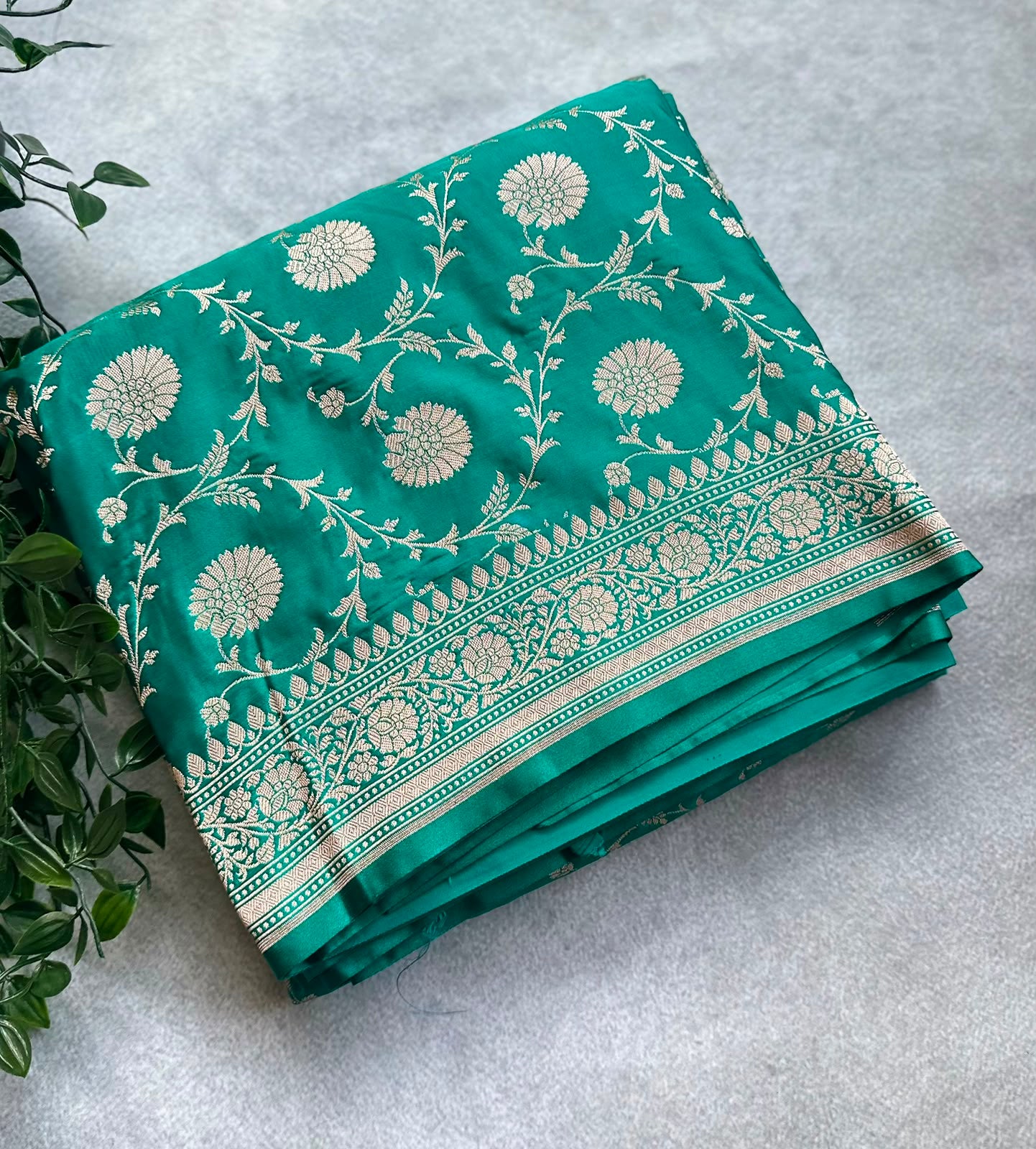 semi kathan silk blue saree