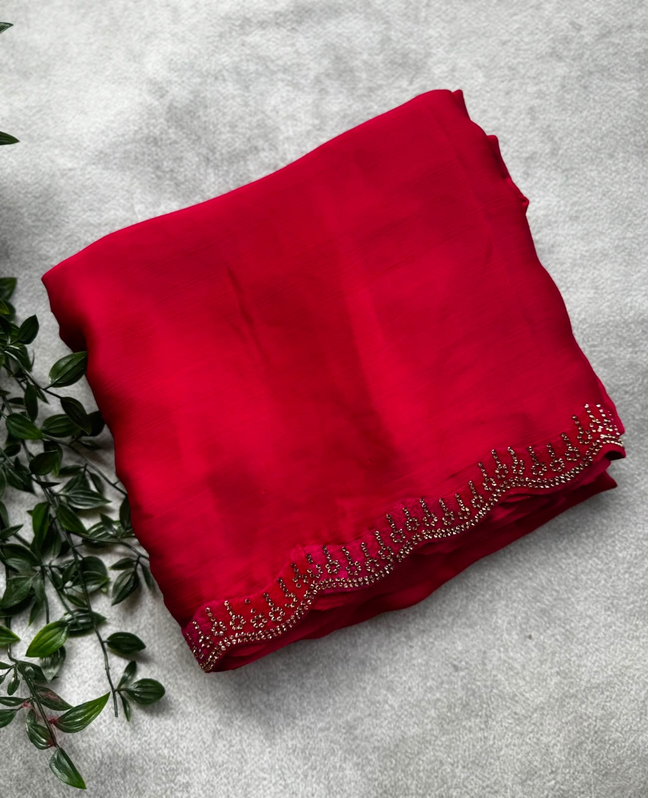Pink tissue party wear saree