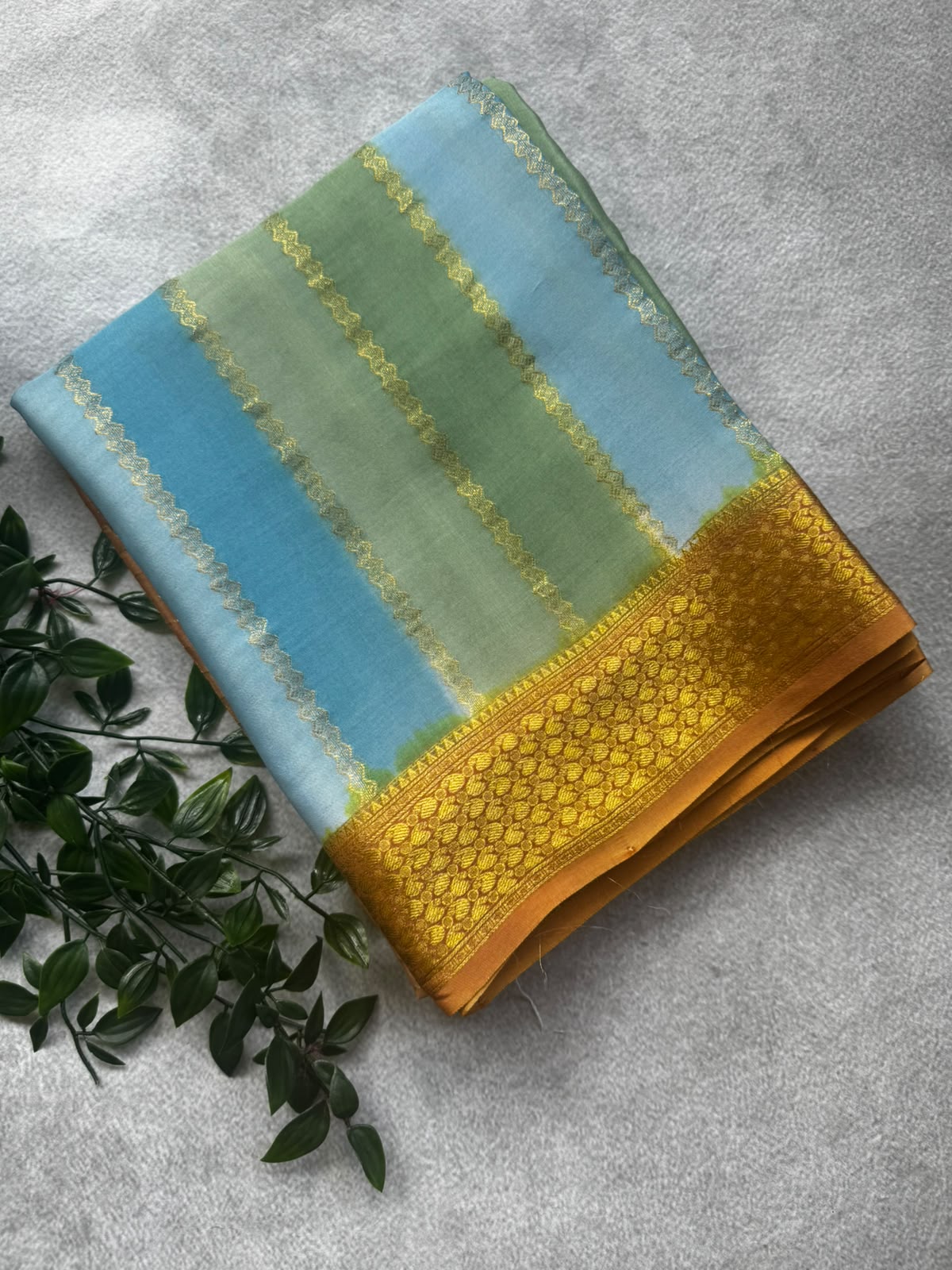 Half n half pure mysore crepe silk saree