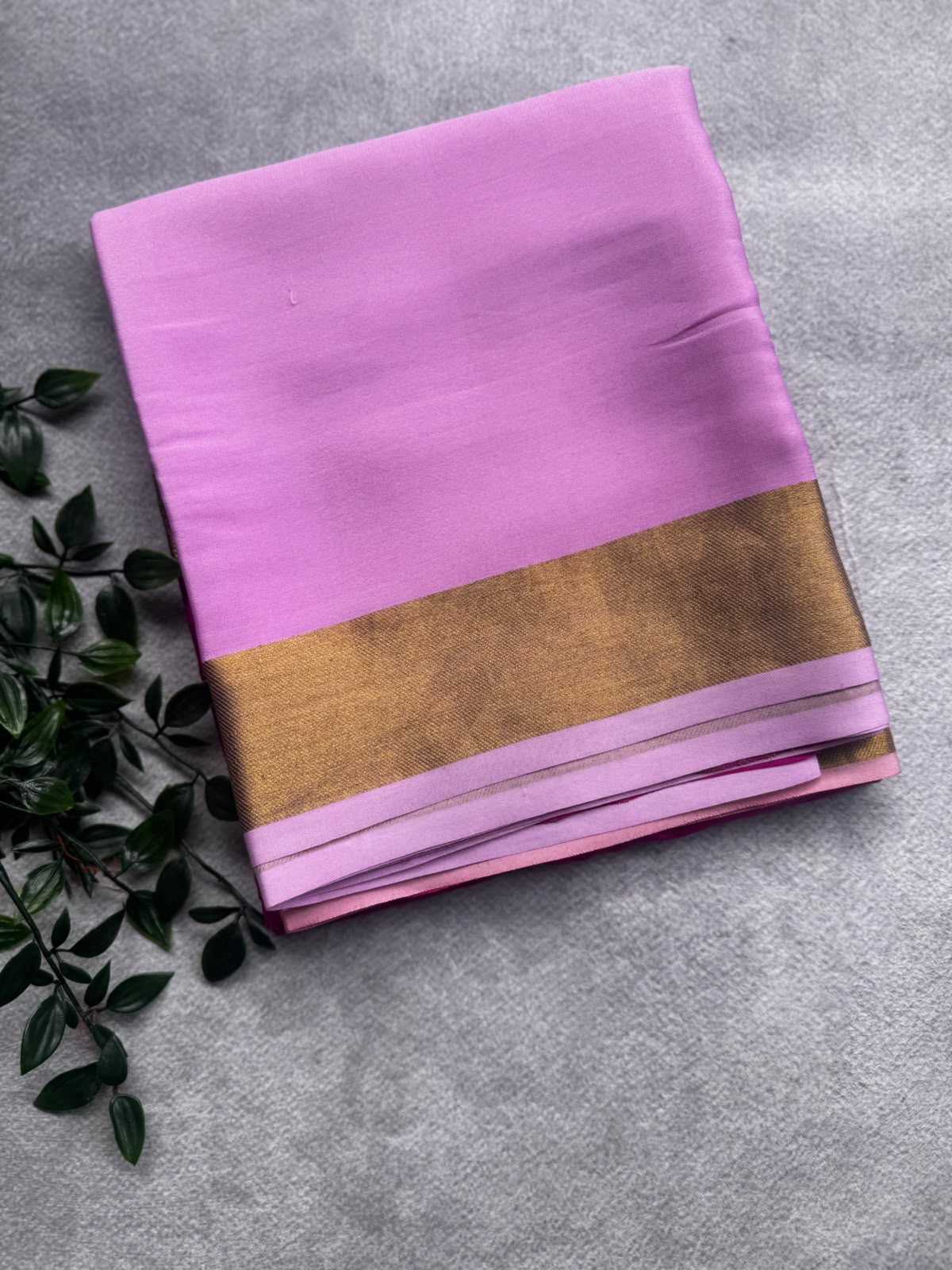 3D pure mysore crepe silk saree