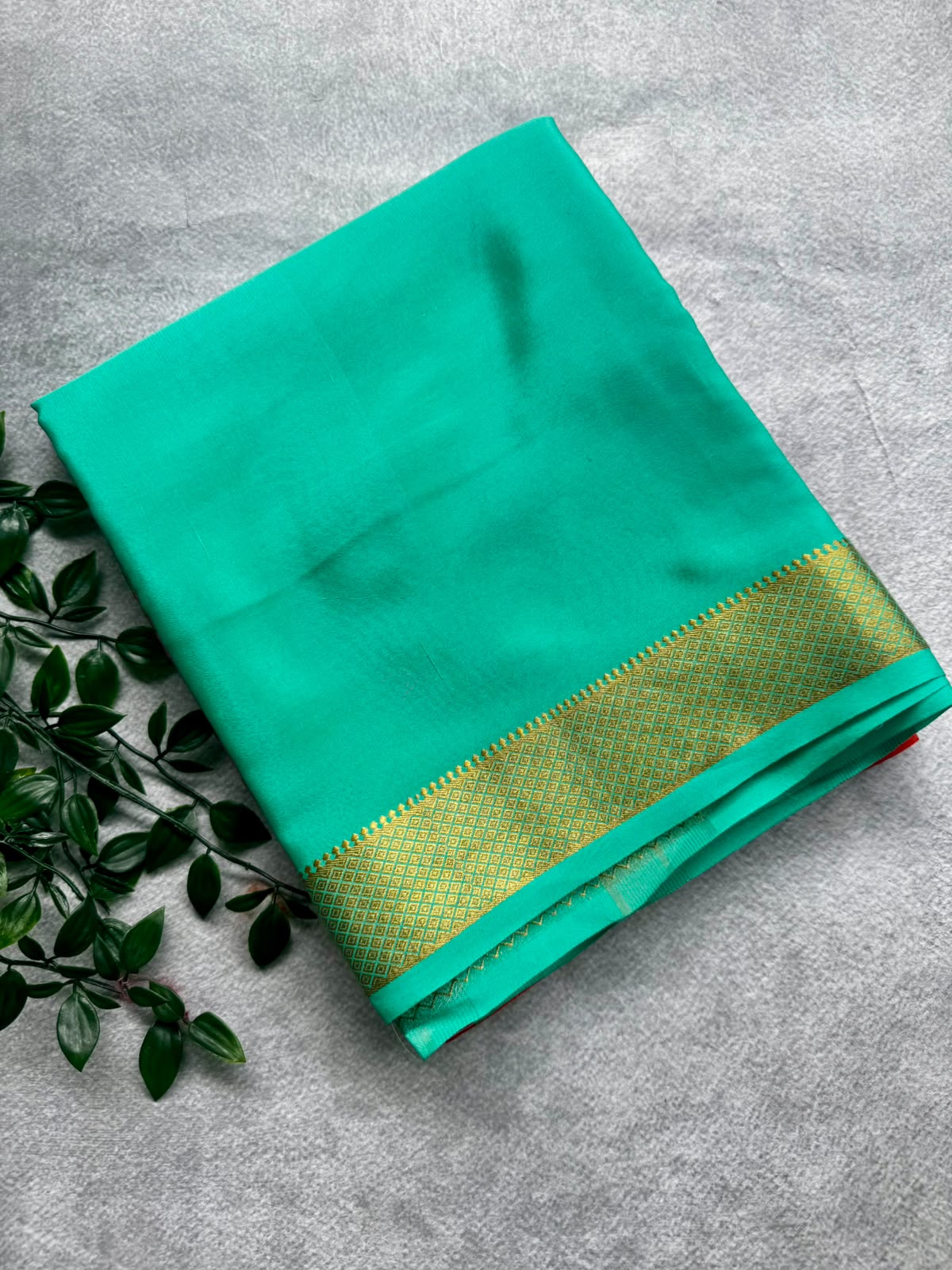 3D pure mysore crepe silk saree