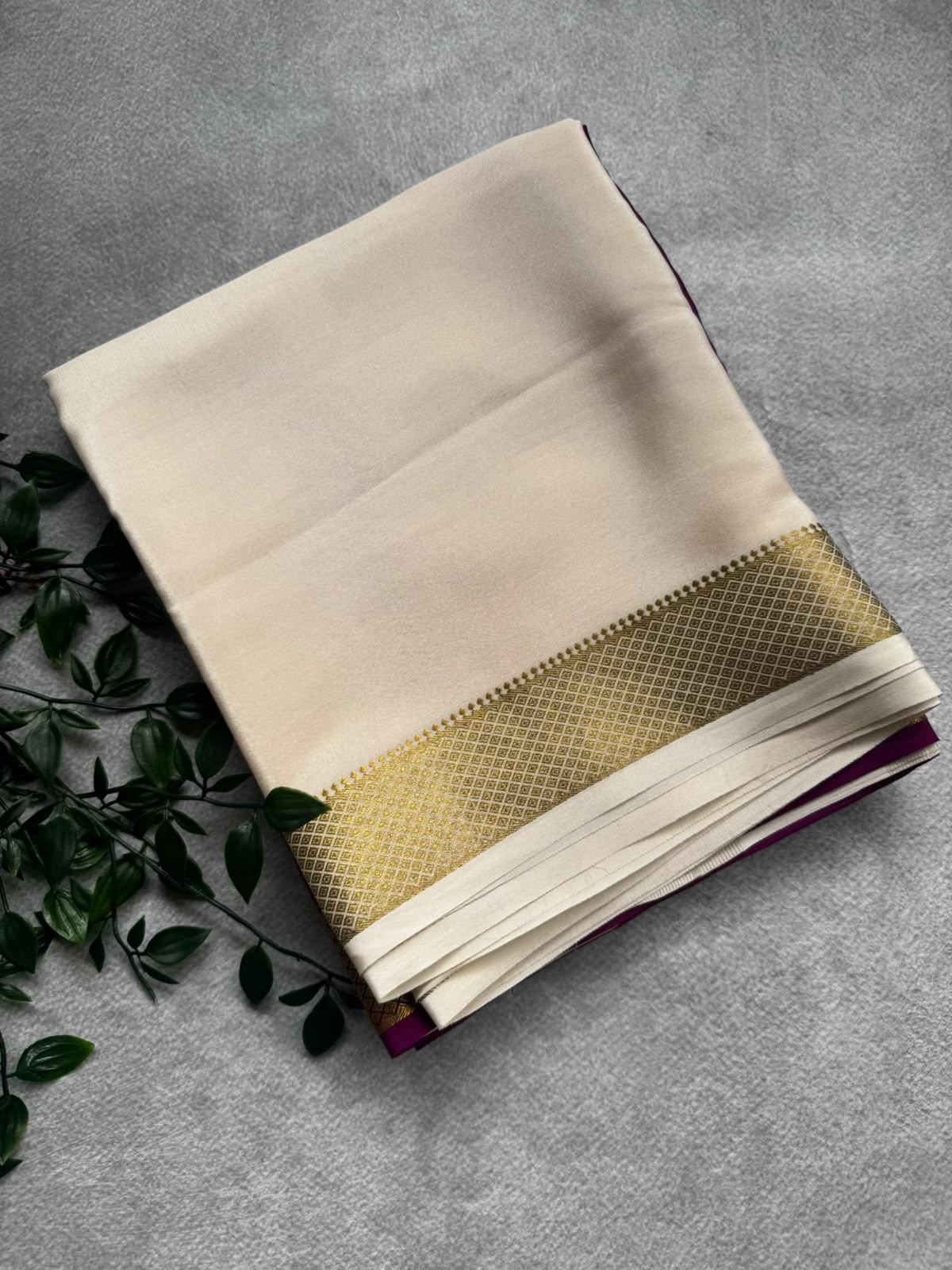 3D pure mysore crepe silk saree