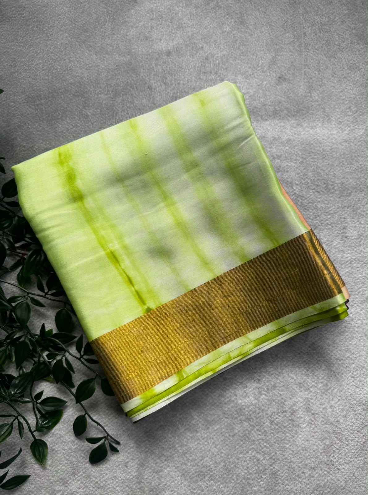 3D pure mysore crepe silk saree