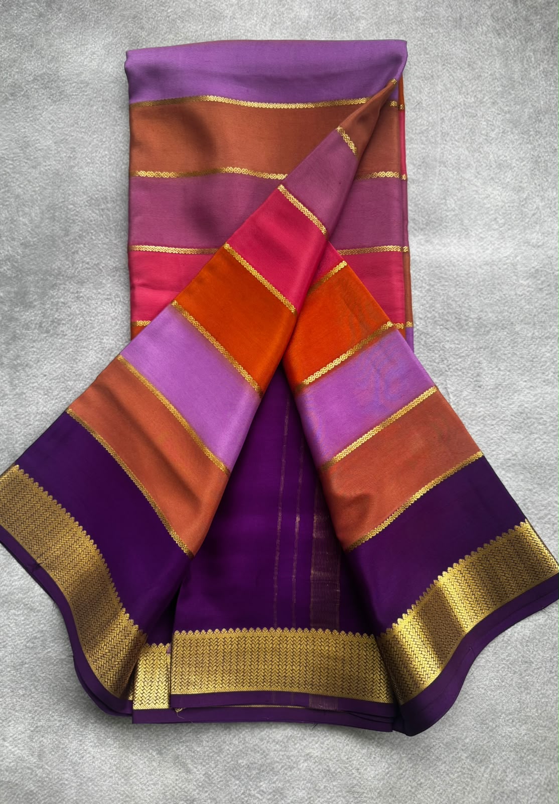 Rankart pure mysore crepe silk saree