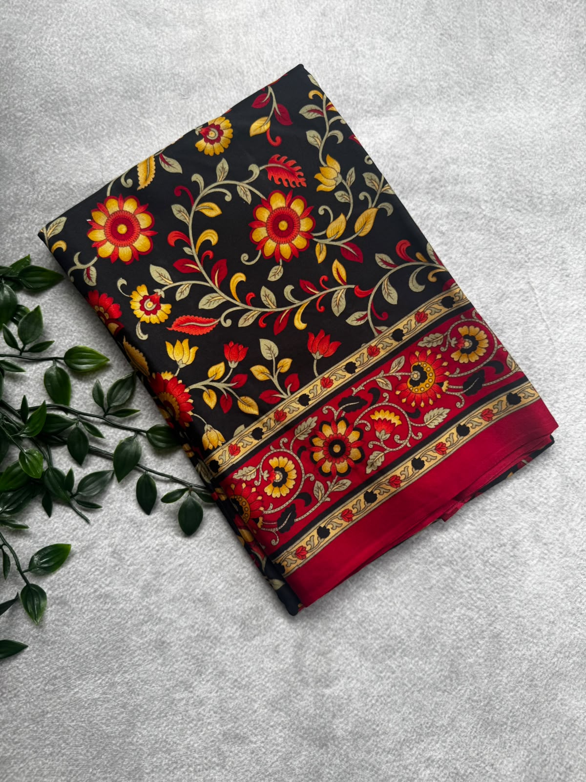 Digital print pure mysore crepe silk saree