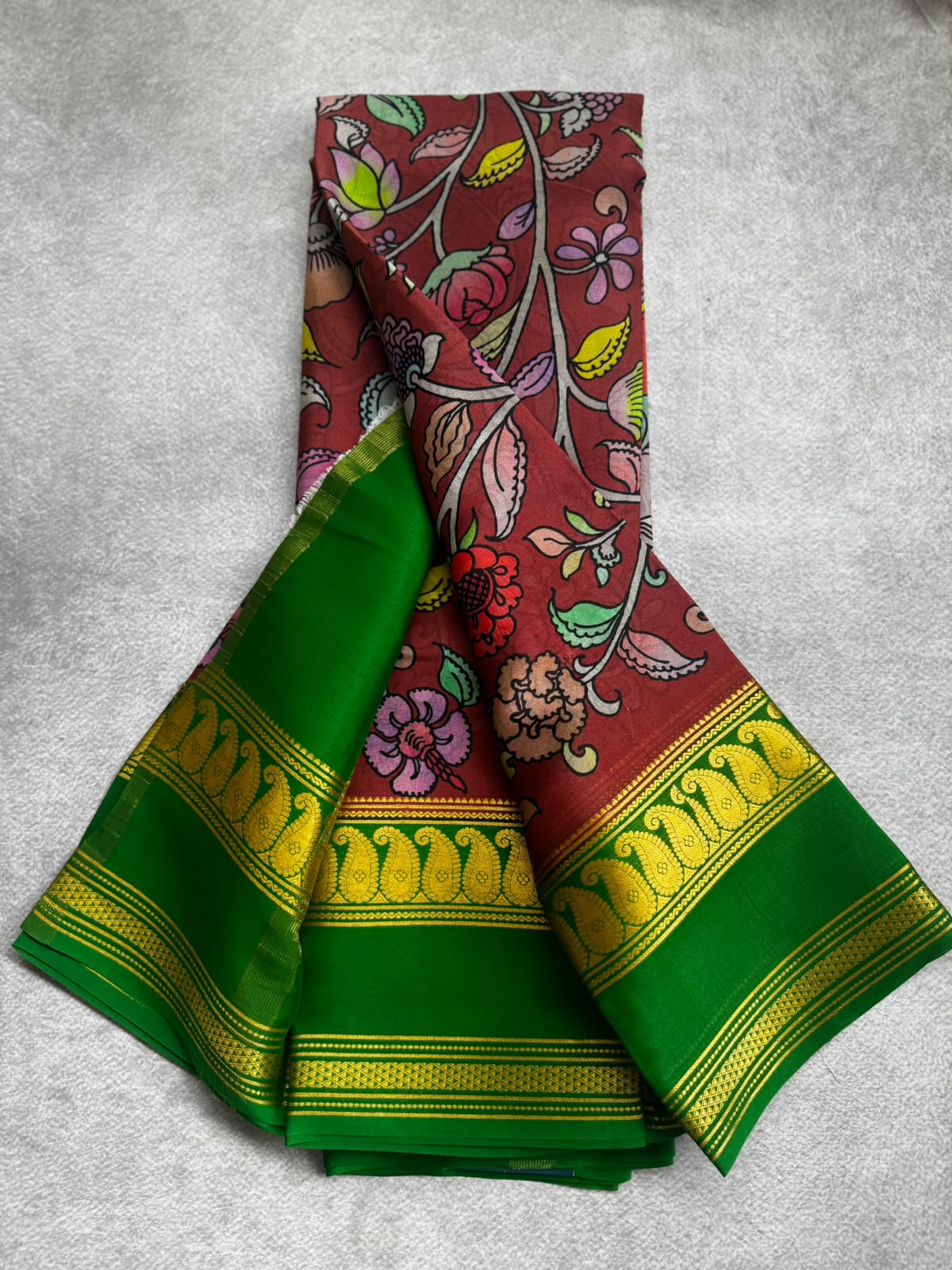 Digital print pure mysore crepe silk saree