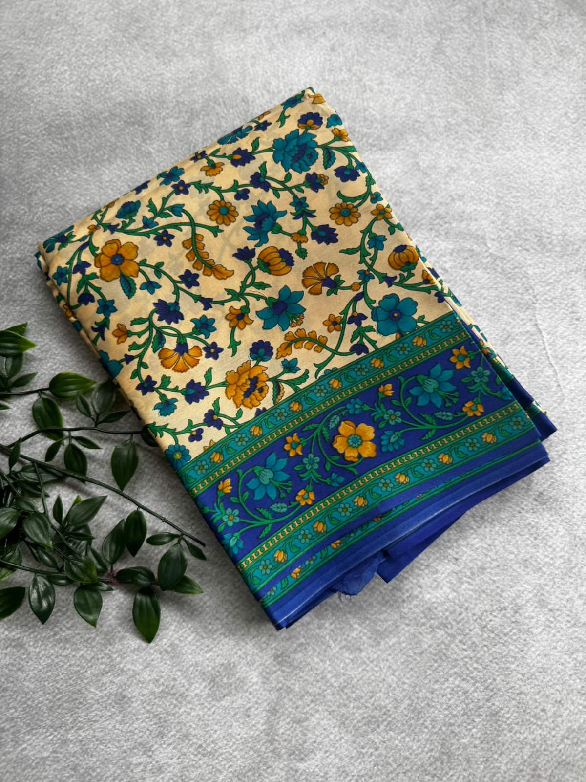 Digital print pure mysore crepe silk saree