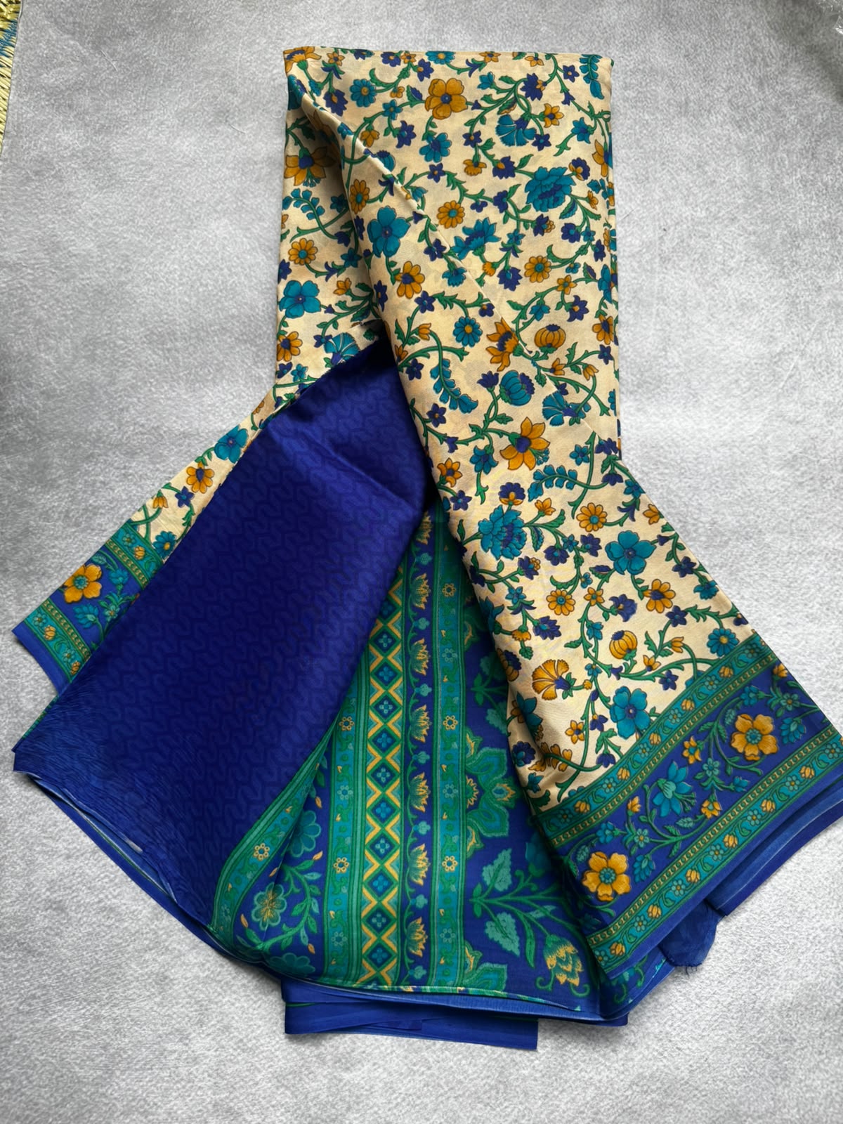 Digital print pure mysore crepe silk saree