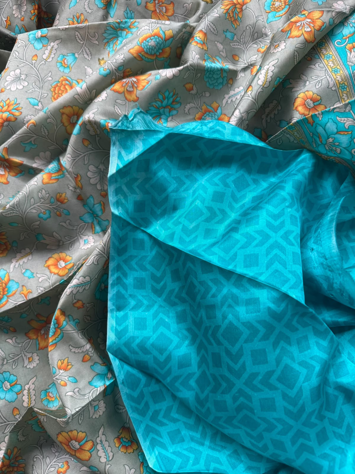 Digital print pure mysore crepe silk saree