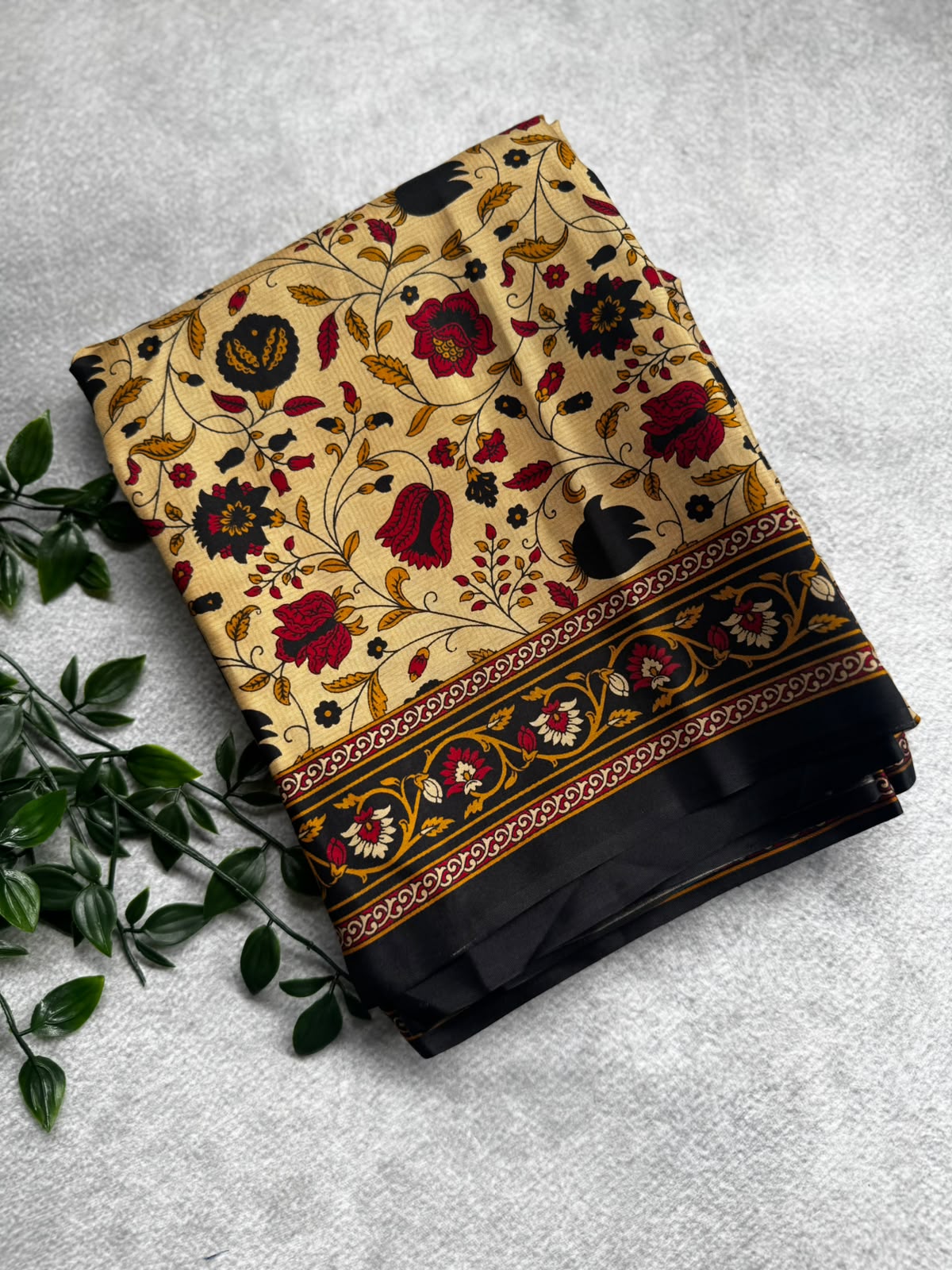 Digital print pure mysore crepe silk saree