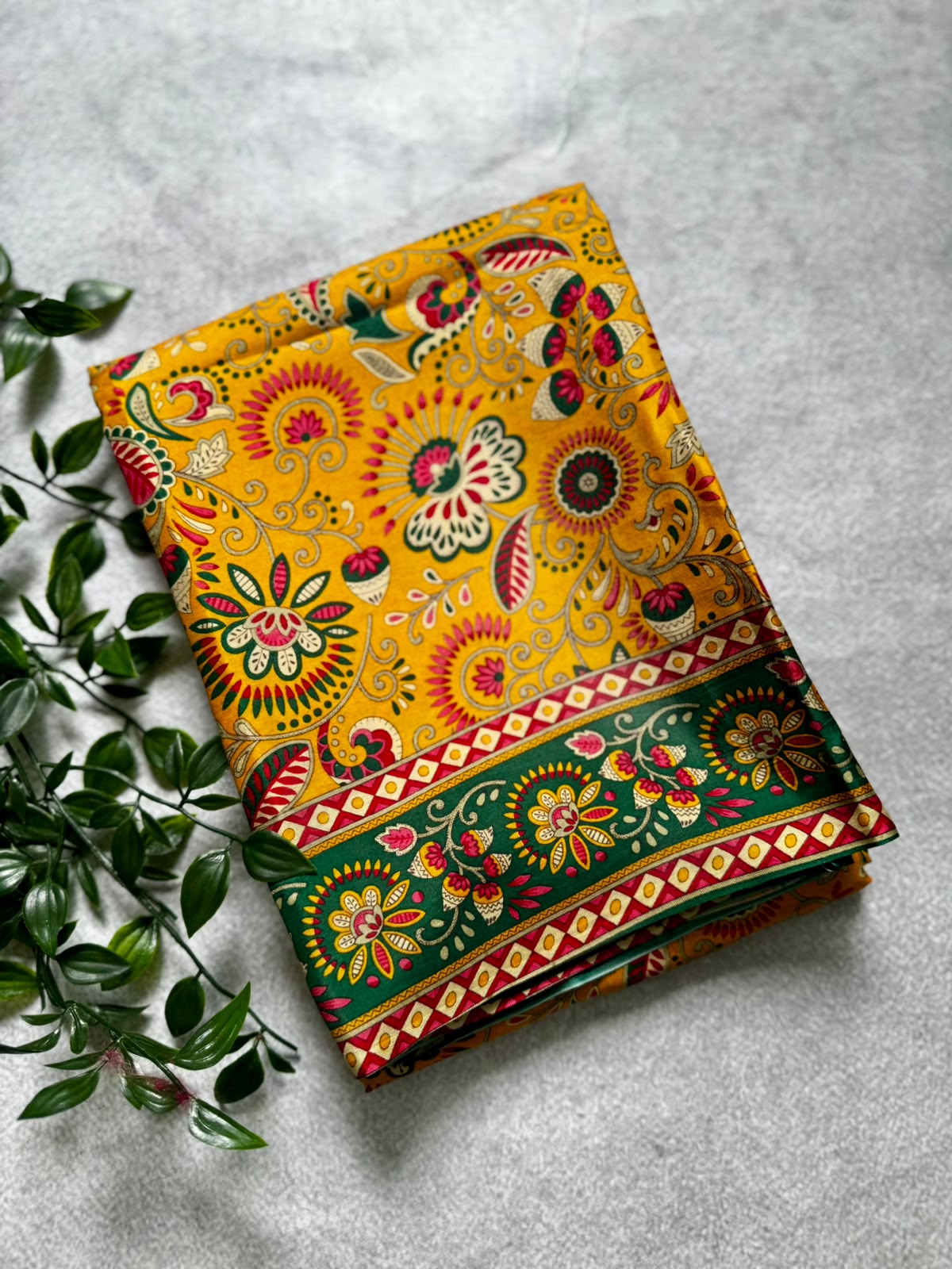 Digital print pure mysore crepe silk saree