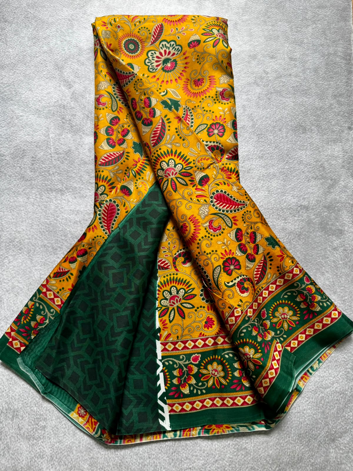 Digital print pure mysore crepe silk saree