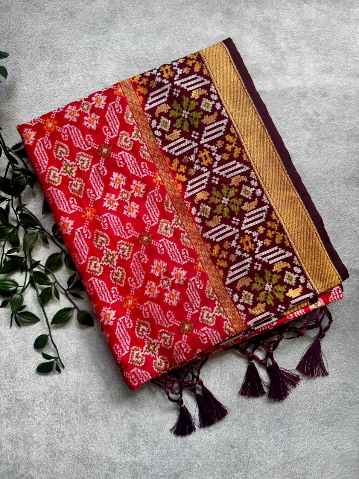 Ikkat pochampally saree