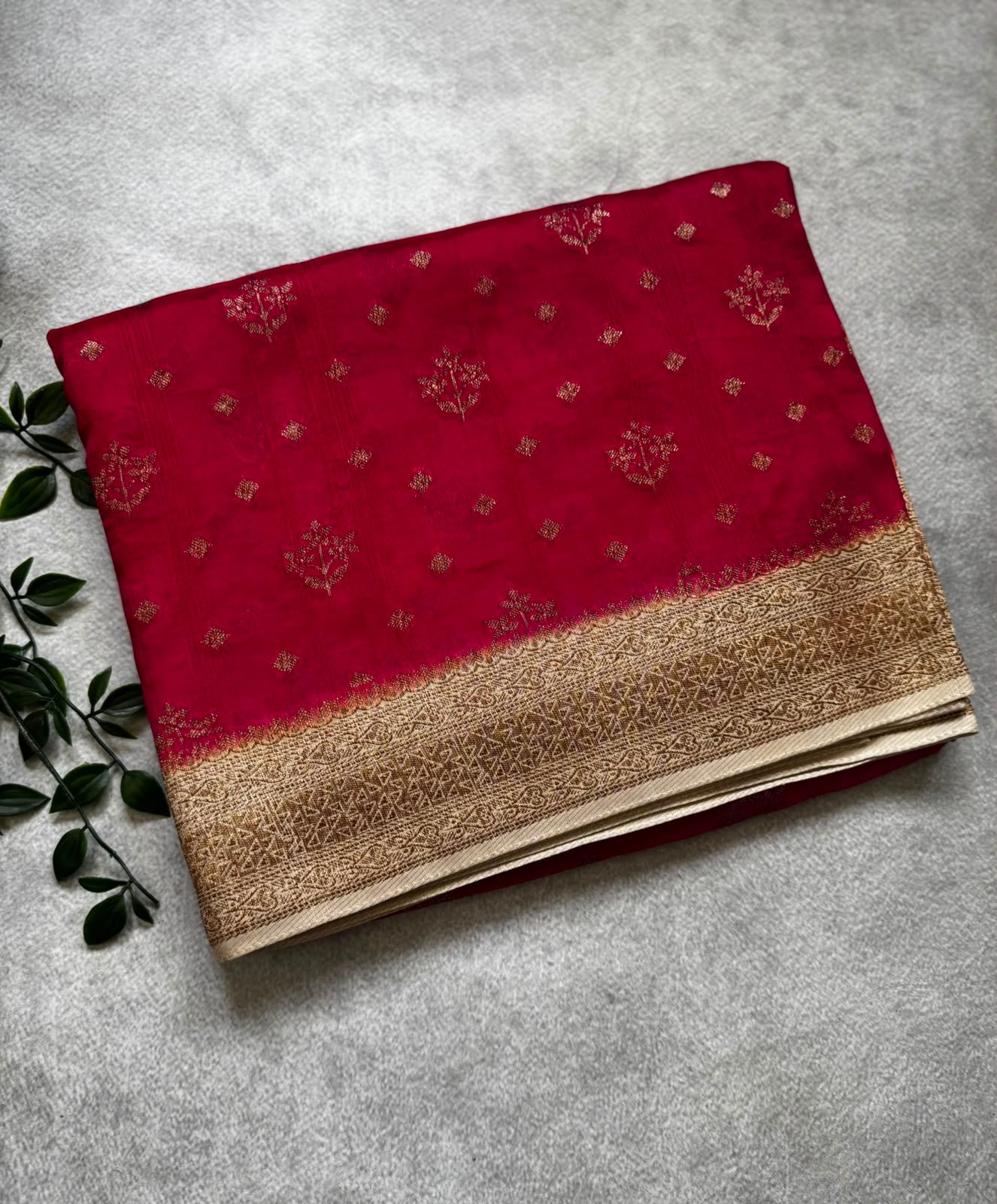 Pink tussar saree