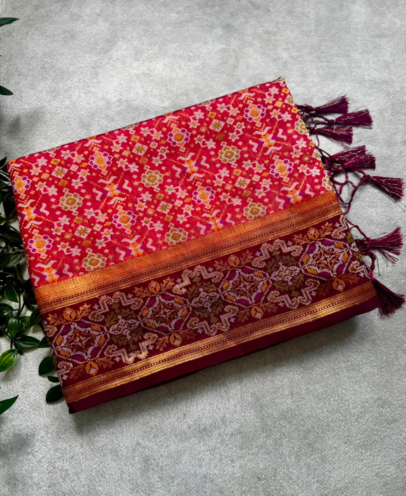 Ikkat pochampally saree