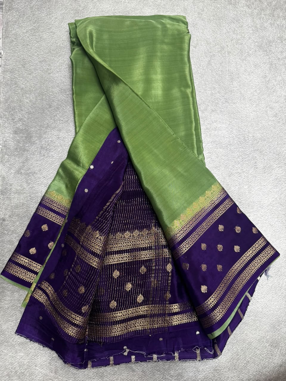 Pastel Green Semi Mysore Crepe Silk 107 Saree