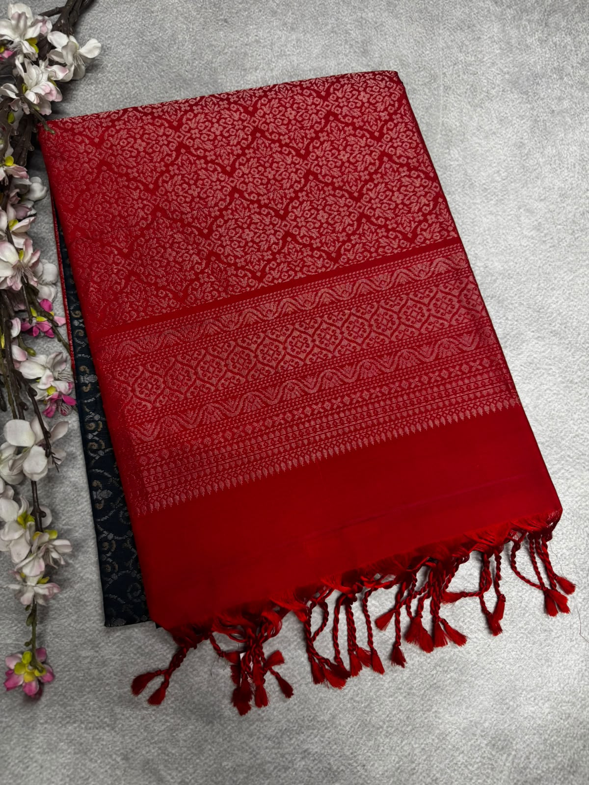 Red Pure Kanchi Soft Silk 107 Saree