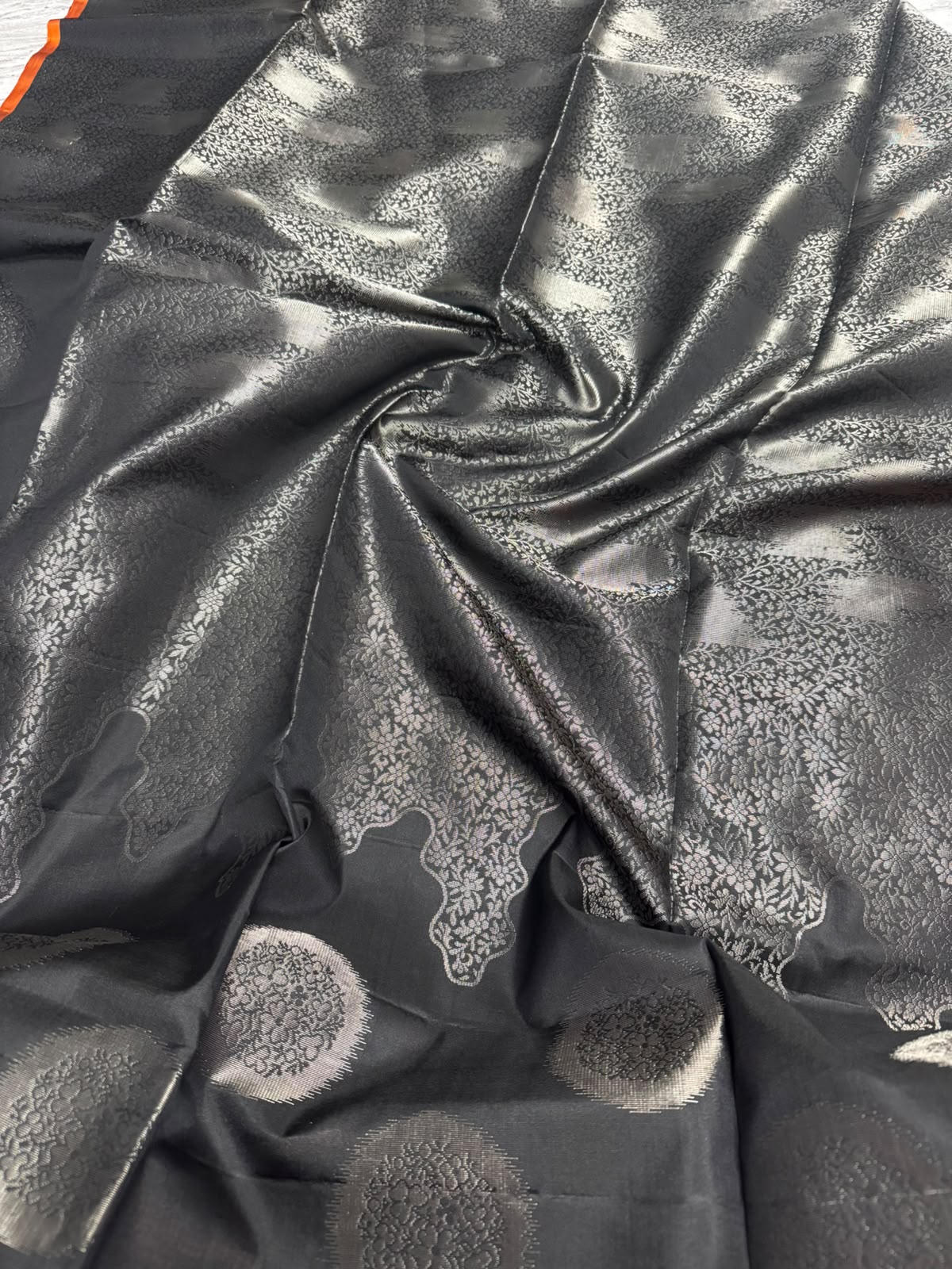 Black Pure Kanchi Soft Silk 107 Saree
