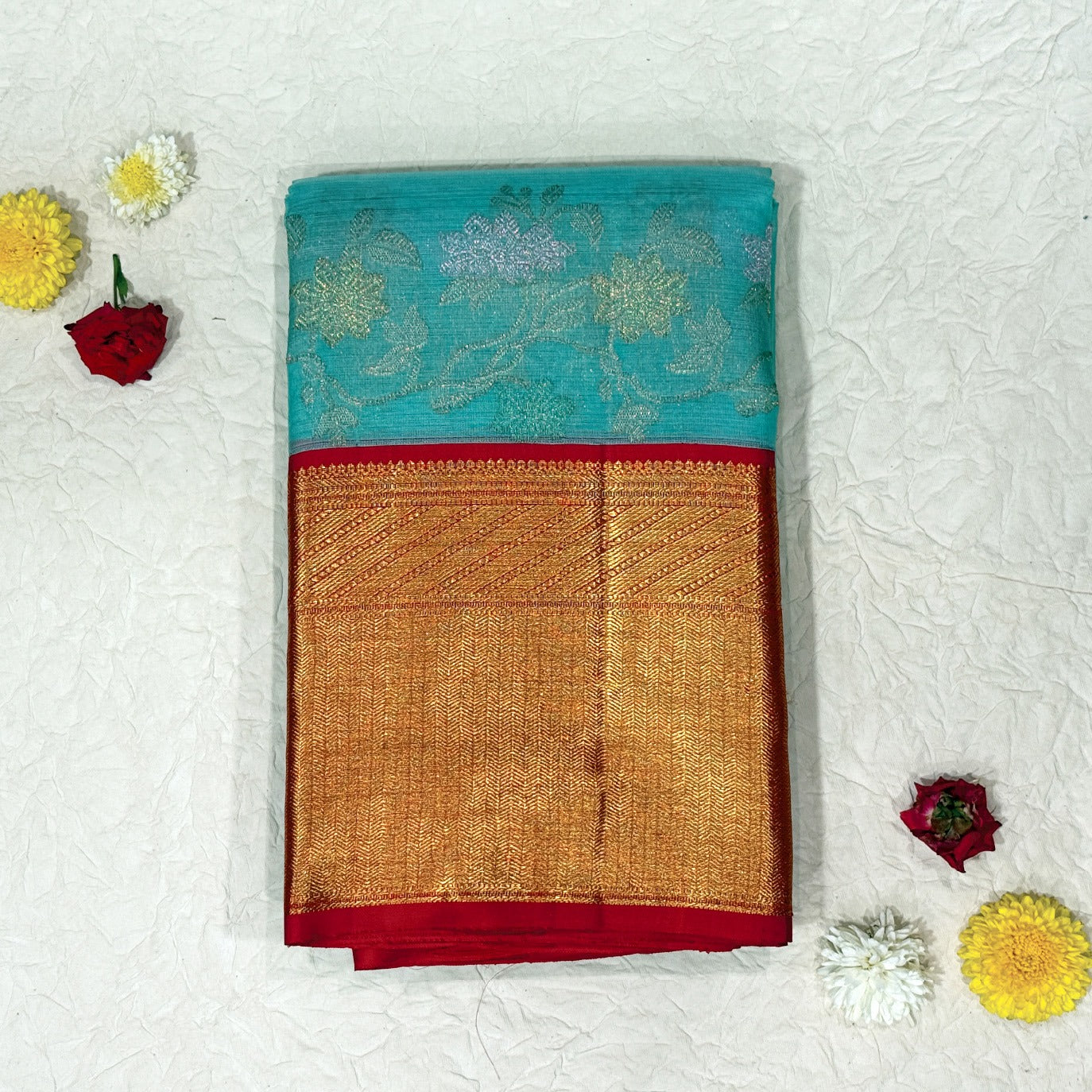 Blue Pure Kanchi Silk Saree (Swara)