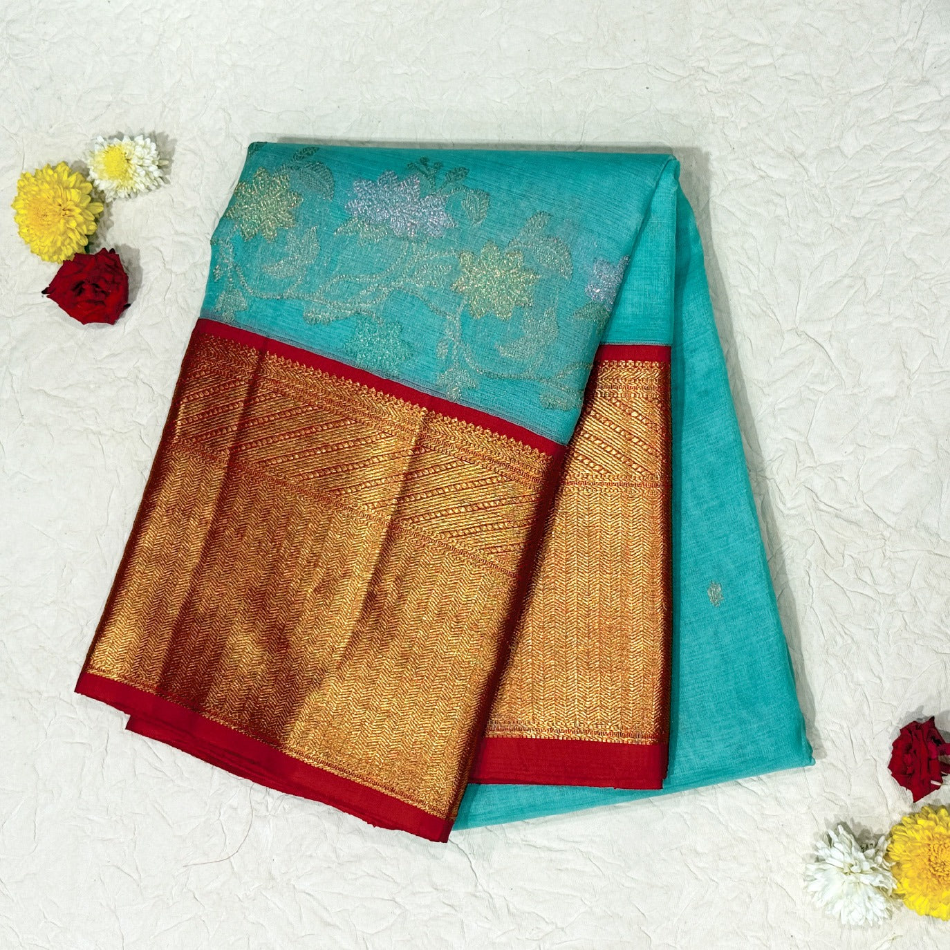 Blue Pure Kanchi Silk Saree (Swara)
