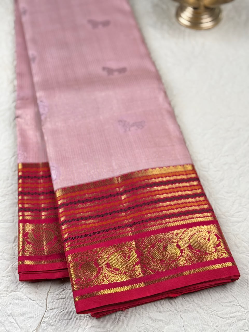 Pink Pure Kachi Silk Saree 4G (Swara)