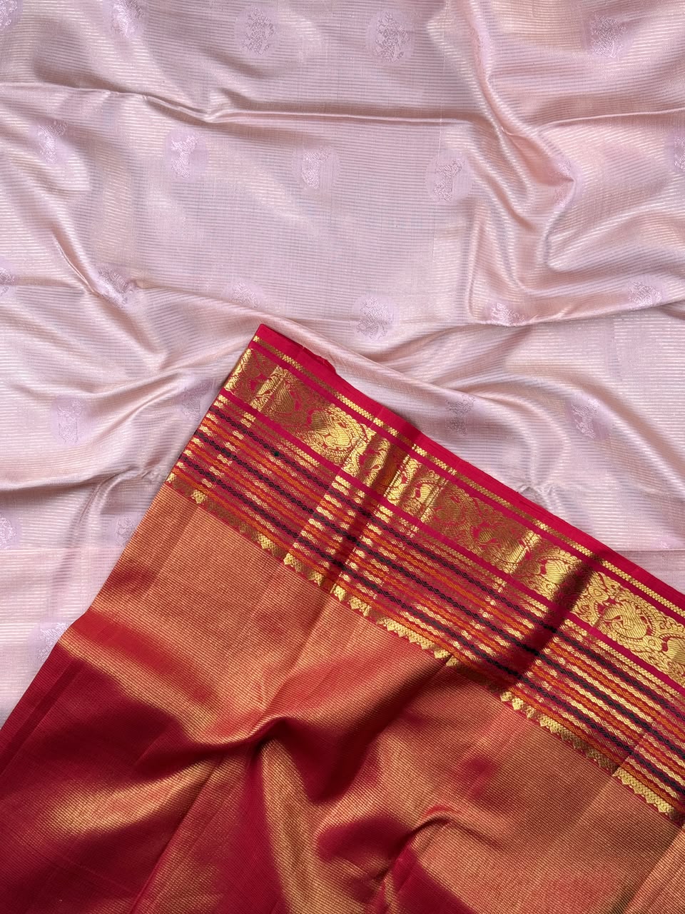 Pink Pure Kachi Silk Saree 4G (Swara)
