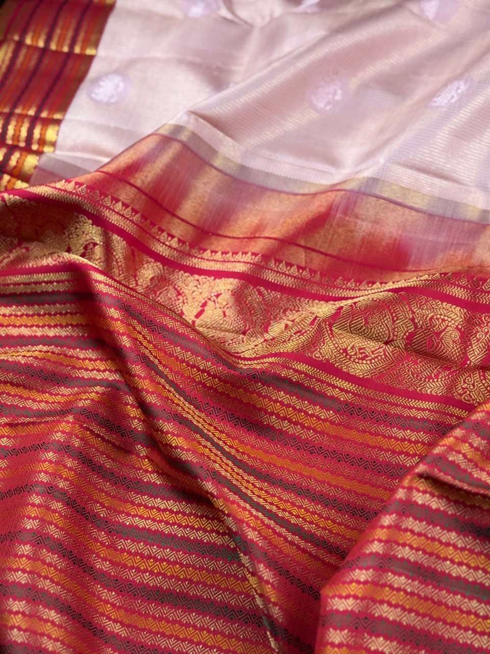 Pink Pure Kachi Silk Saree 4G (Swara)
