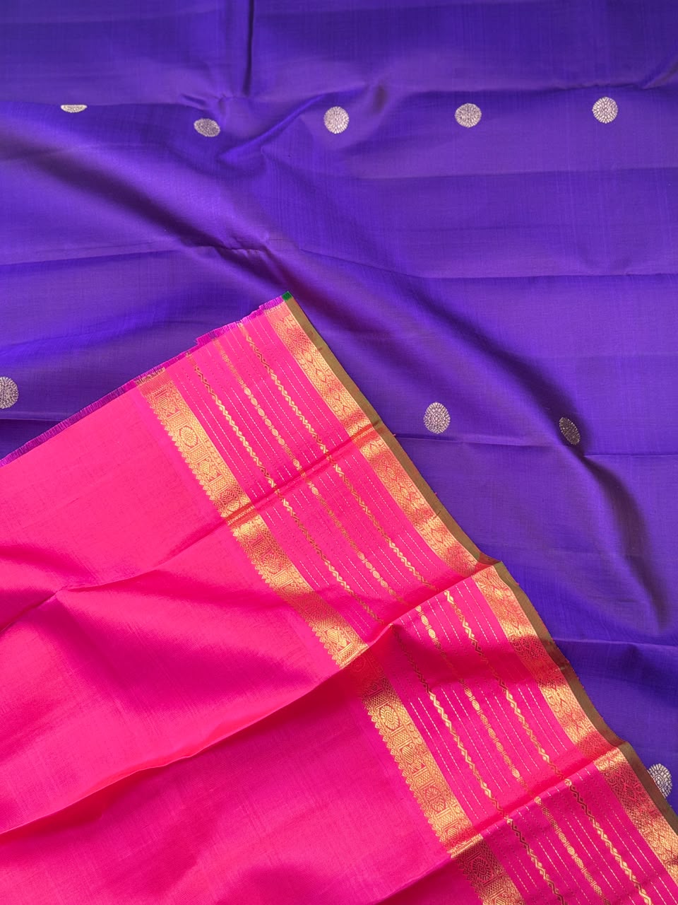 Purple Pure Kachi Silk Saree 4G (Swara)