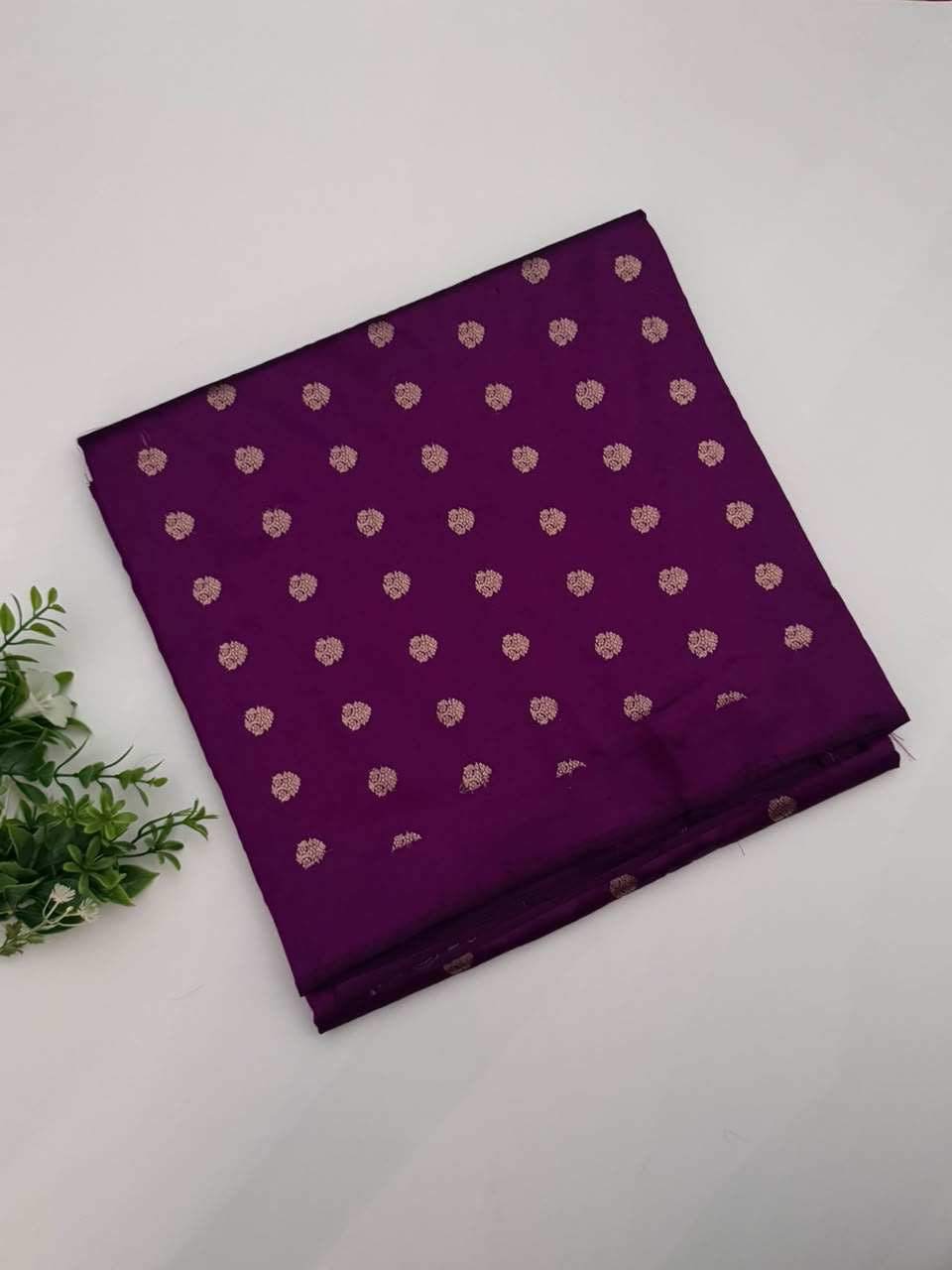 Magenta Pure Kathan Banarasi Silk Dress Material (Swara)
