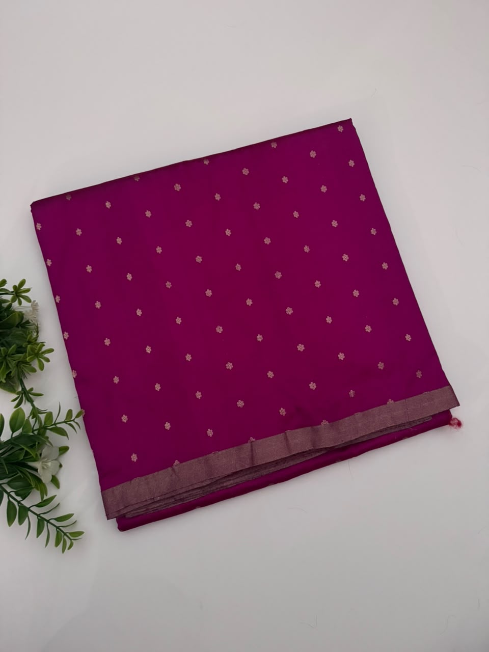 Magenta Pure Kathan Banarasi Silk Dress Material (Swara)