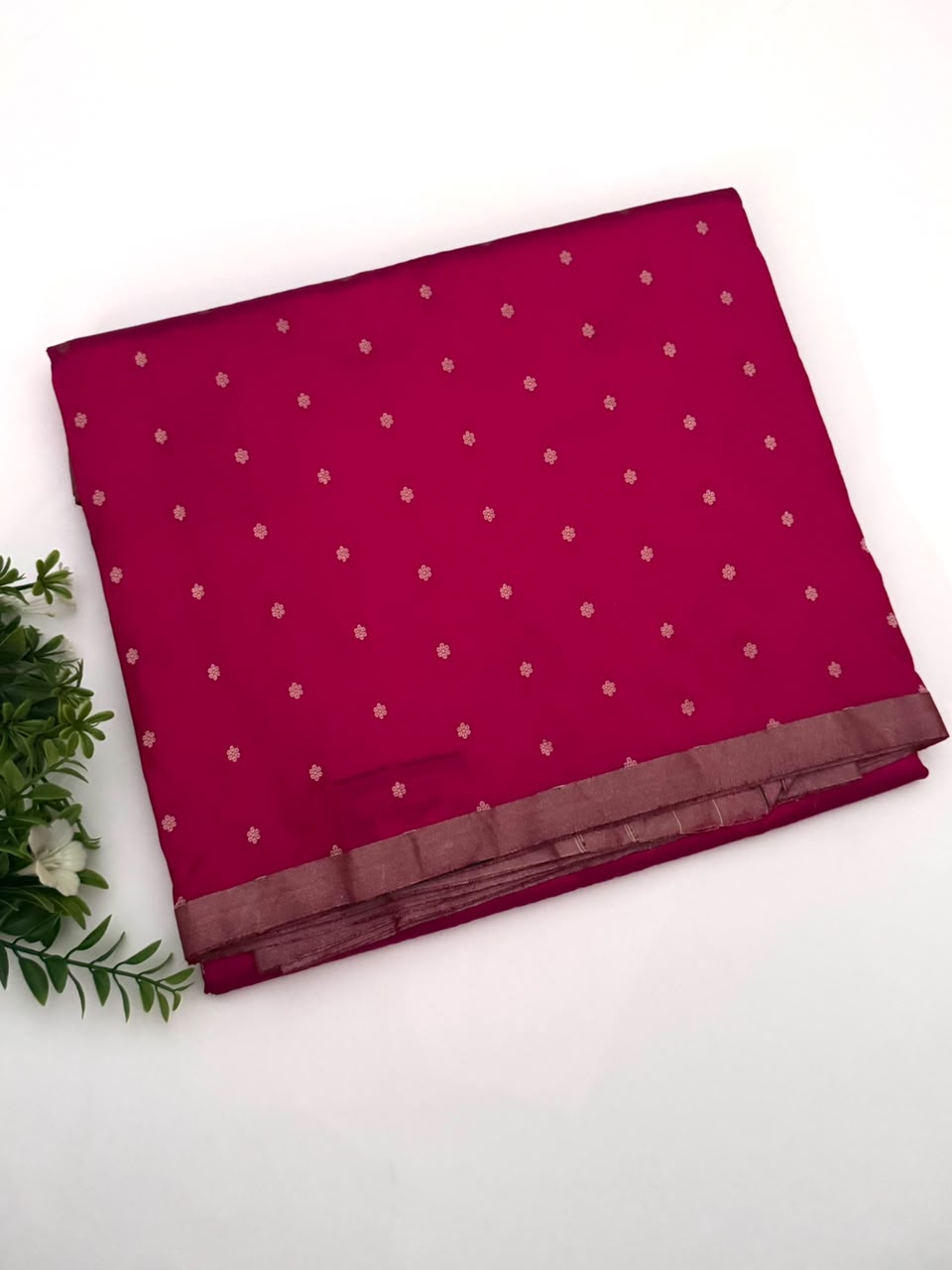 Pink Pure Kathan Banarasi Silk Dress Material (Swara)