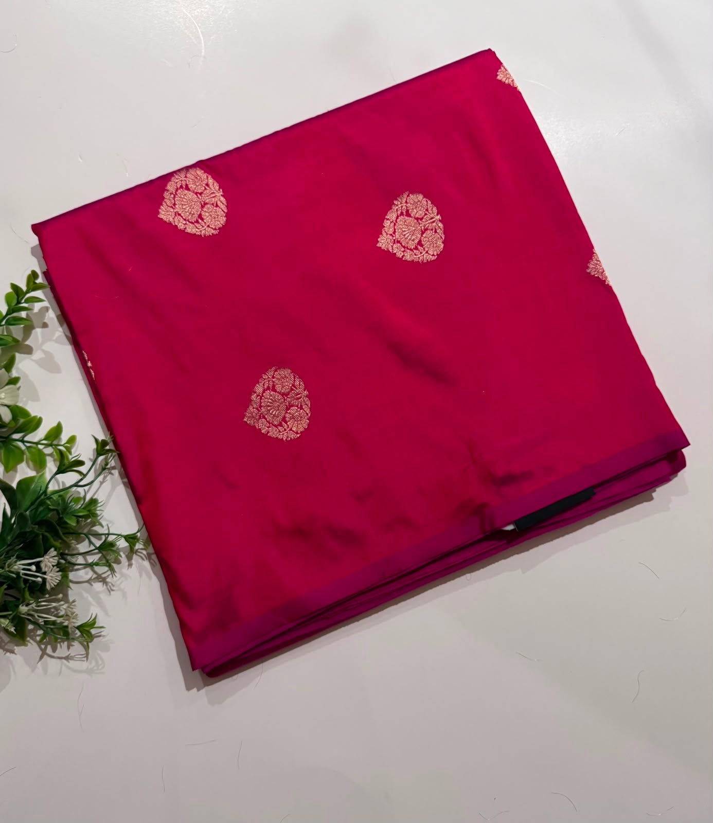 Pink Pure Kathan Banarasi Silk Dress Material (Swara)