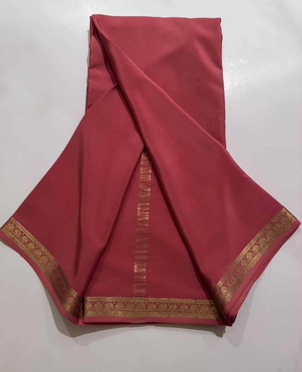 Coral Pure Mysore Silk Saree n Paithani Blouse KSIC-4G (Swara)
