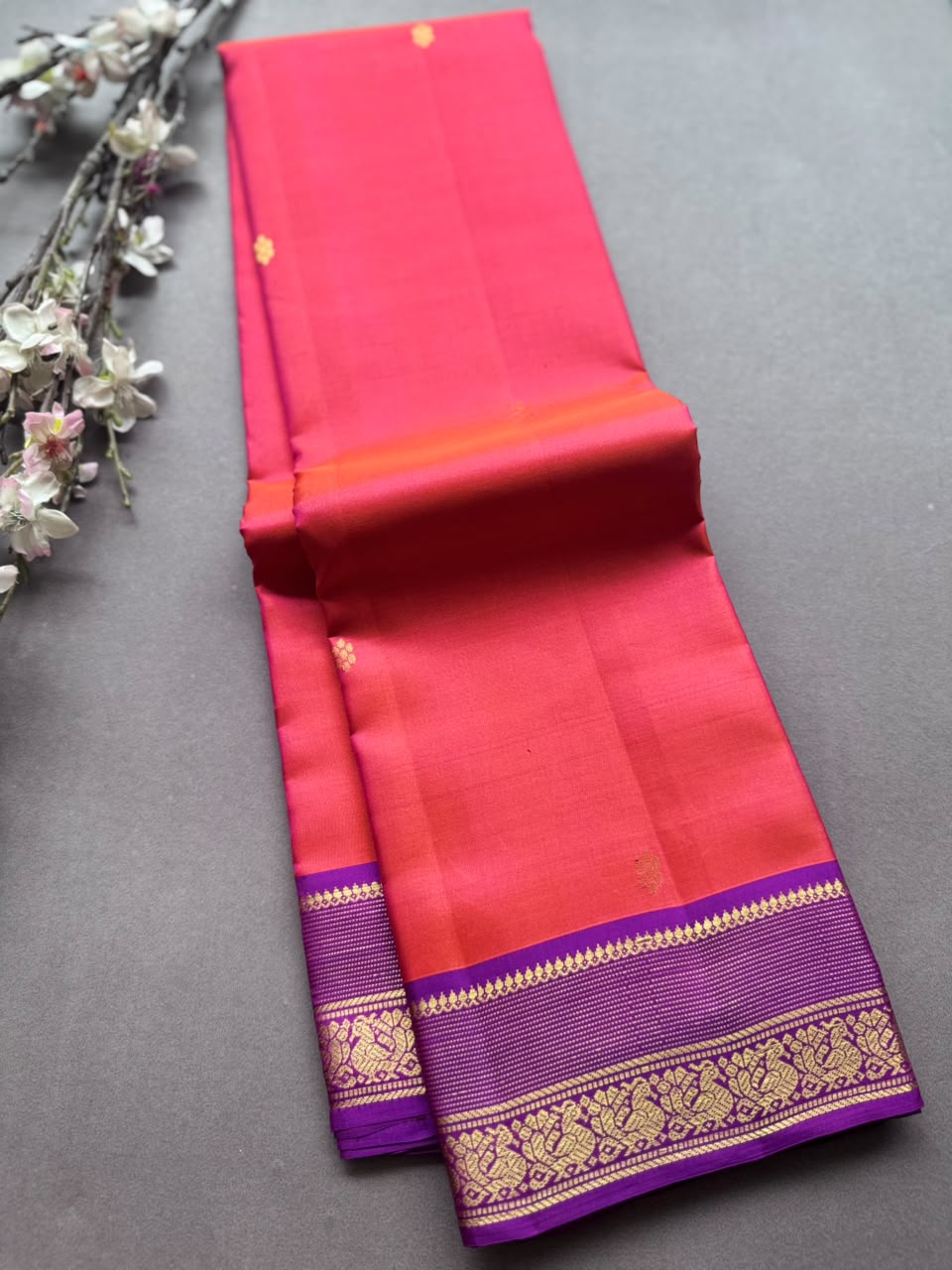 Pink Pure Kanchi Silk Saree PKS107