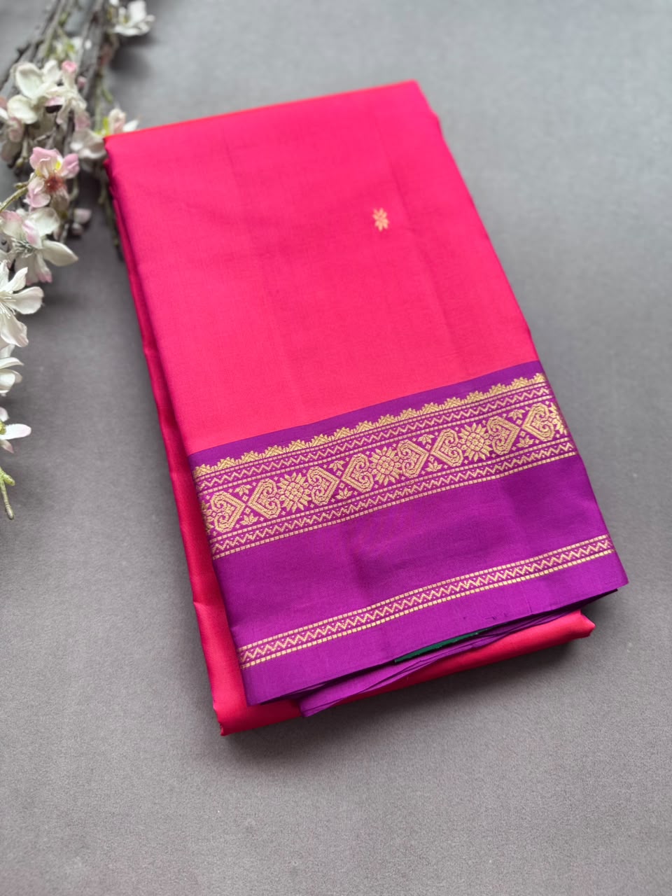 Pink Pure Kanchi Silk Saree PKS107