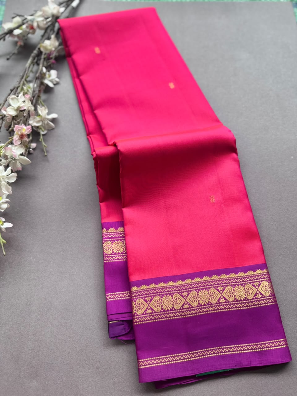 Pink Pure Kanchi Silk Saree PKS107
