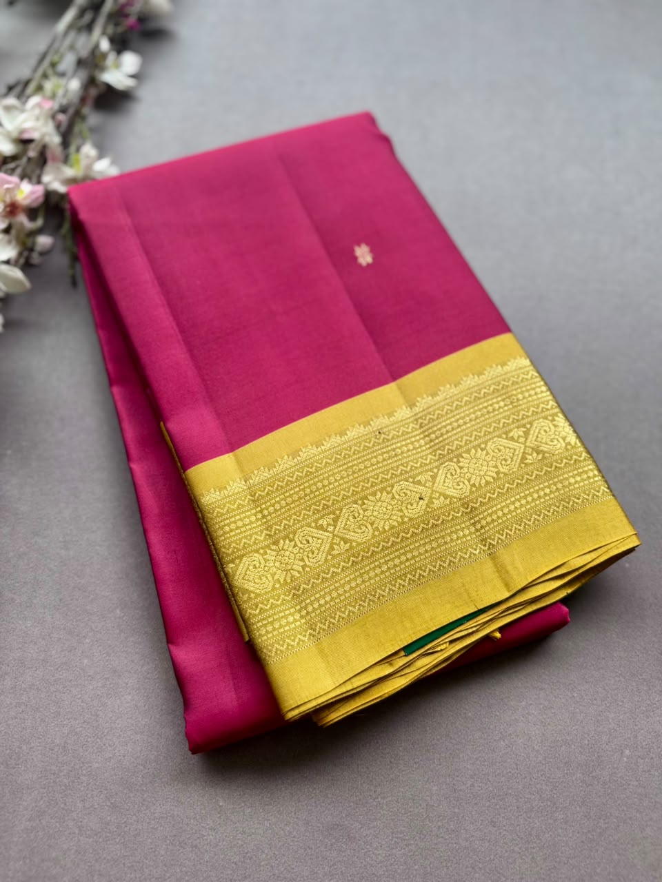 Maroon Pure Kanchi Silk Saree PKS107