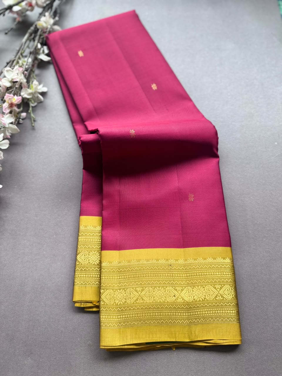 Maroon Pure Kanchi Silk Saree PKS107