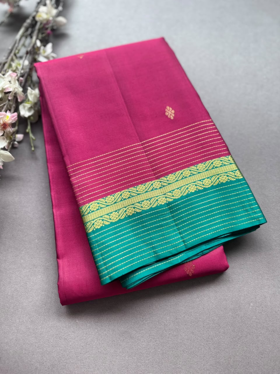 Maroon Pure Kanchi Silk Saree PKS107