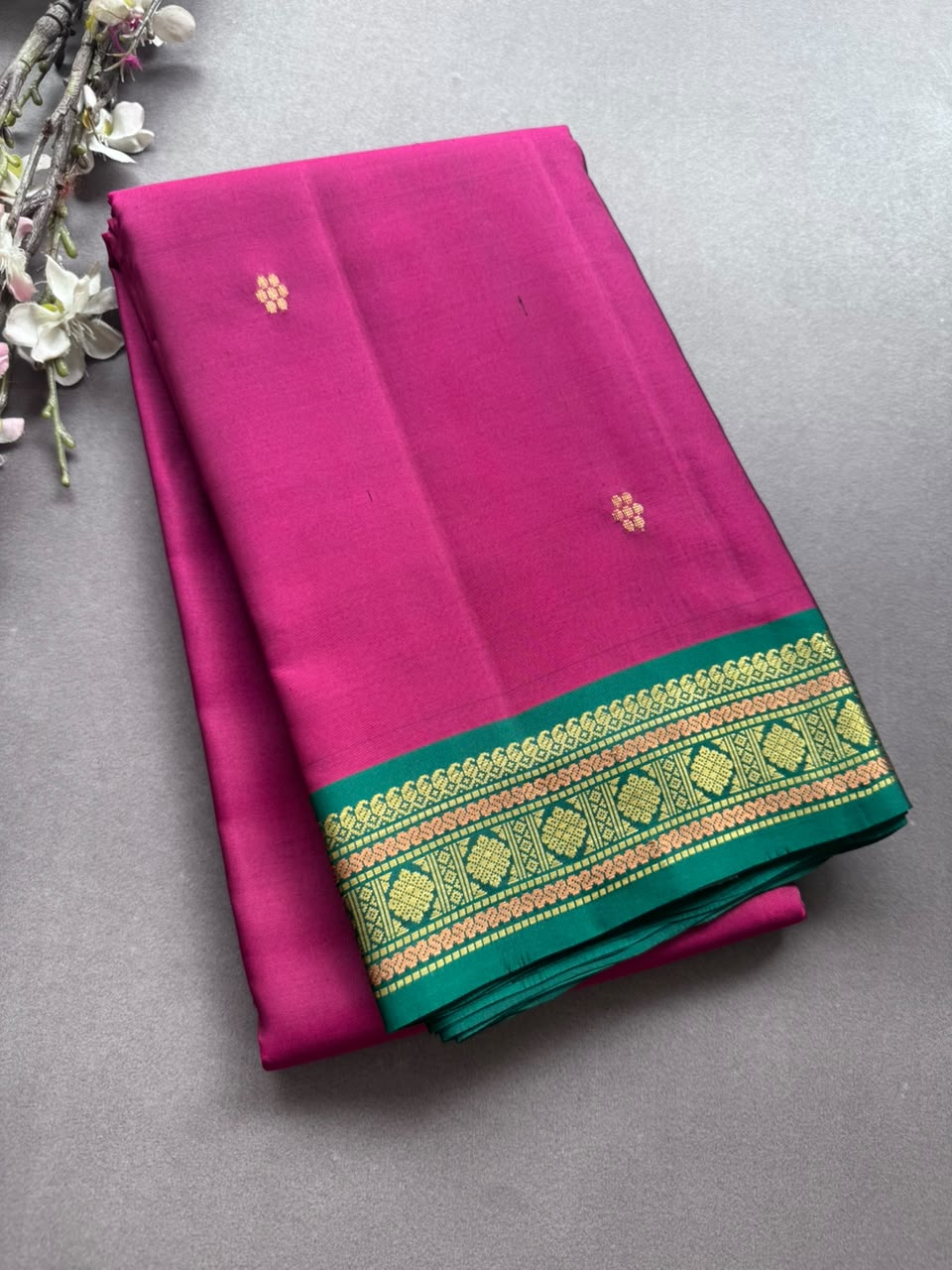 Magenta Pure Kanchi Silk Saree PKS107