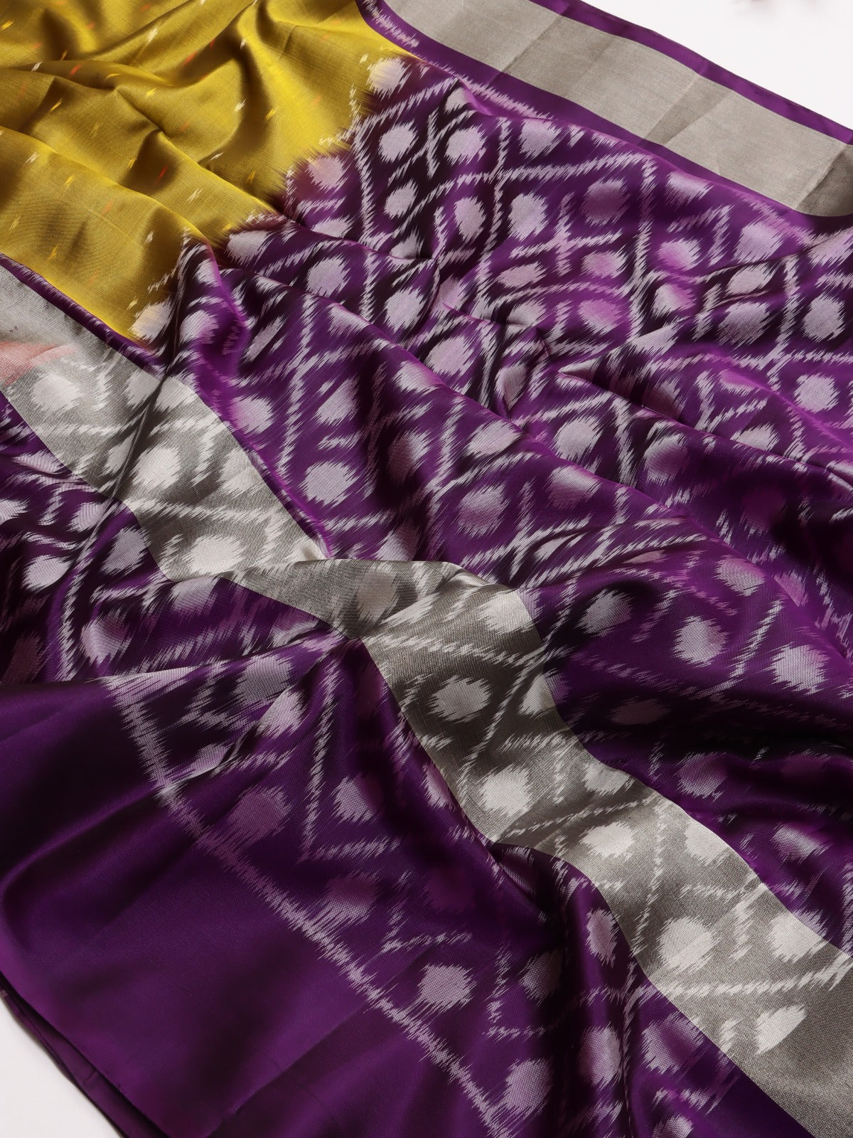 Mustard Pure Kanchi Soft Silk Saree (Swara)