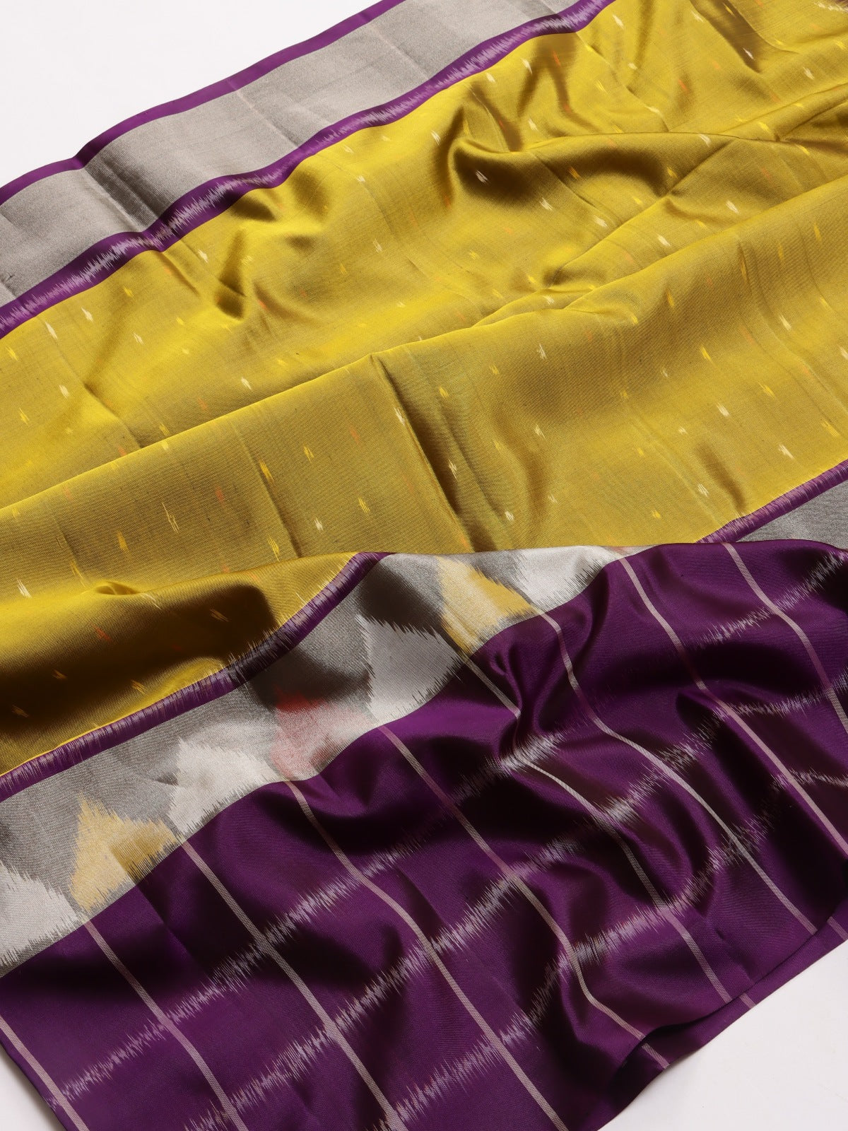 Mustard Pure Kanchi Soft Silk Saree (Swara)
