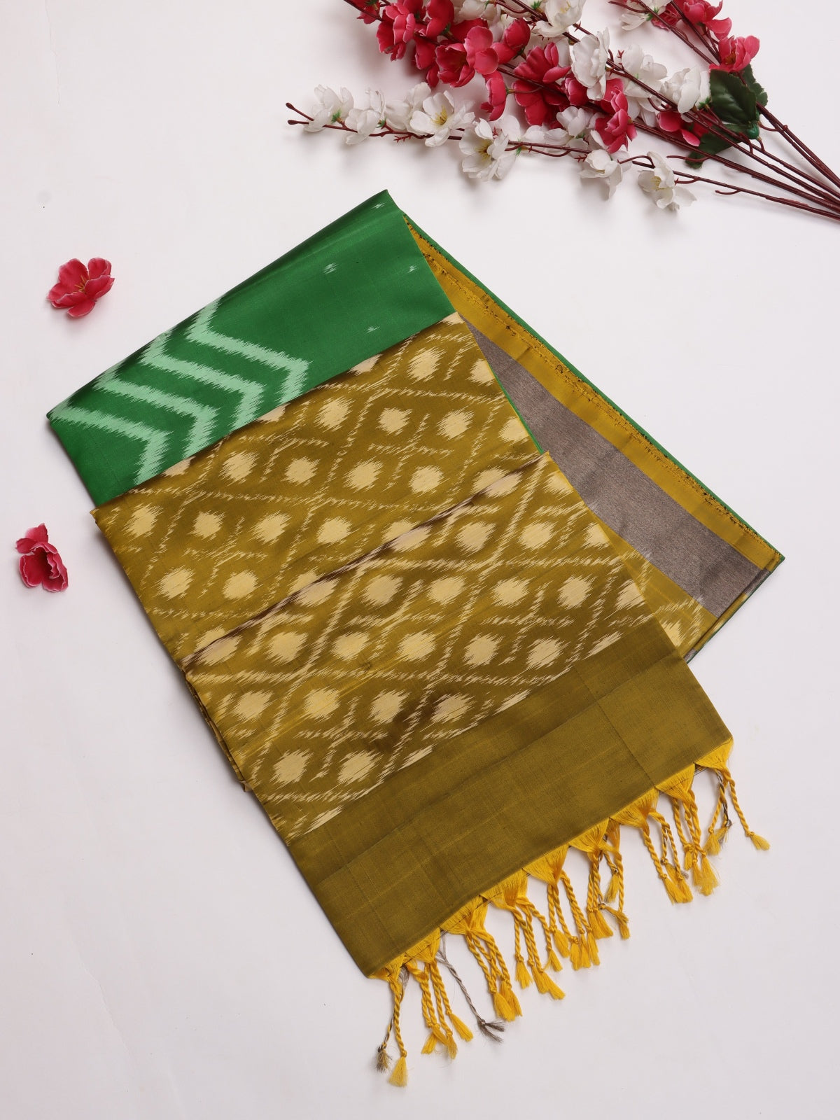 Green Pure Kanchi Soft Silk Saree (Swara)