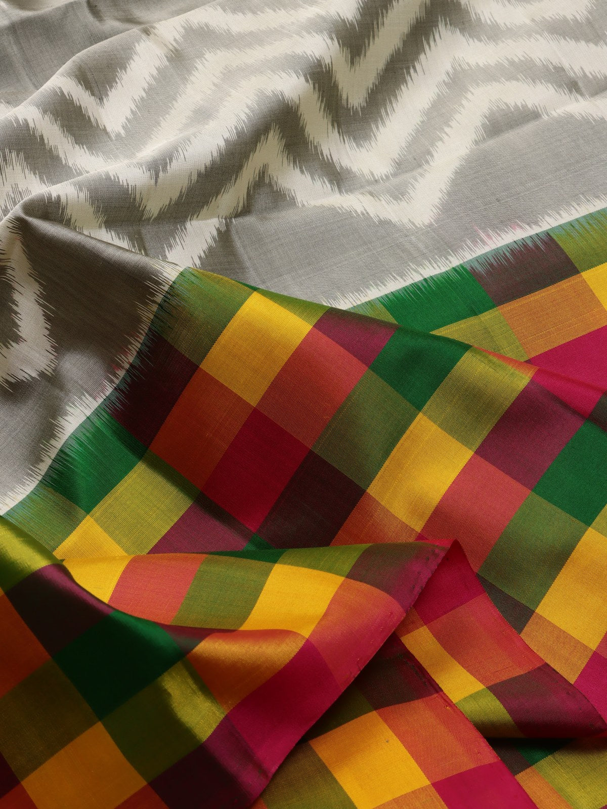 Grey Pure Kanchi Soft Silk Saree (Swara)