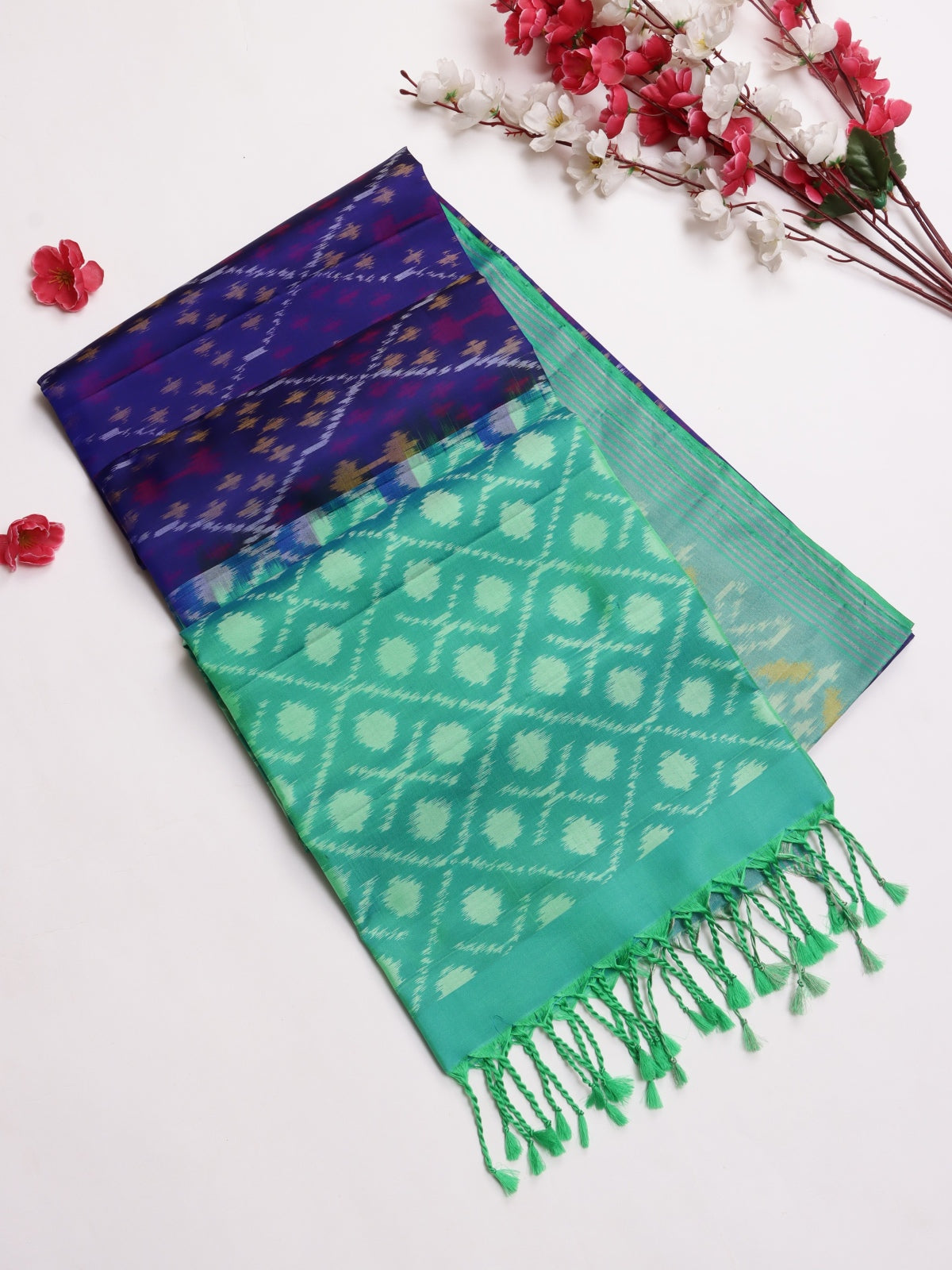 Navy Blue Pure Kanchi Soft Silk Saree (Swara)