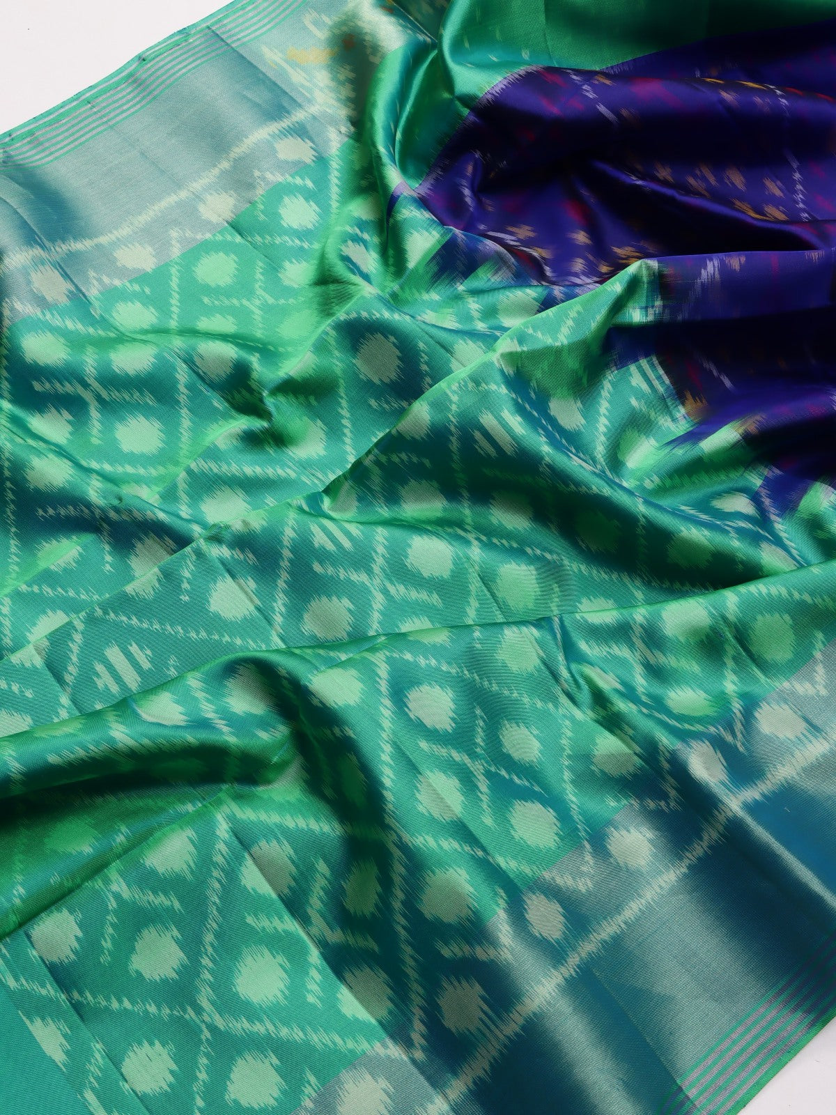 Navy Blue Pure Kanchi Soft Silk Saree (Swara)