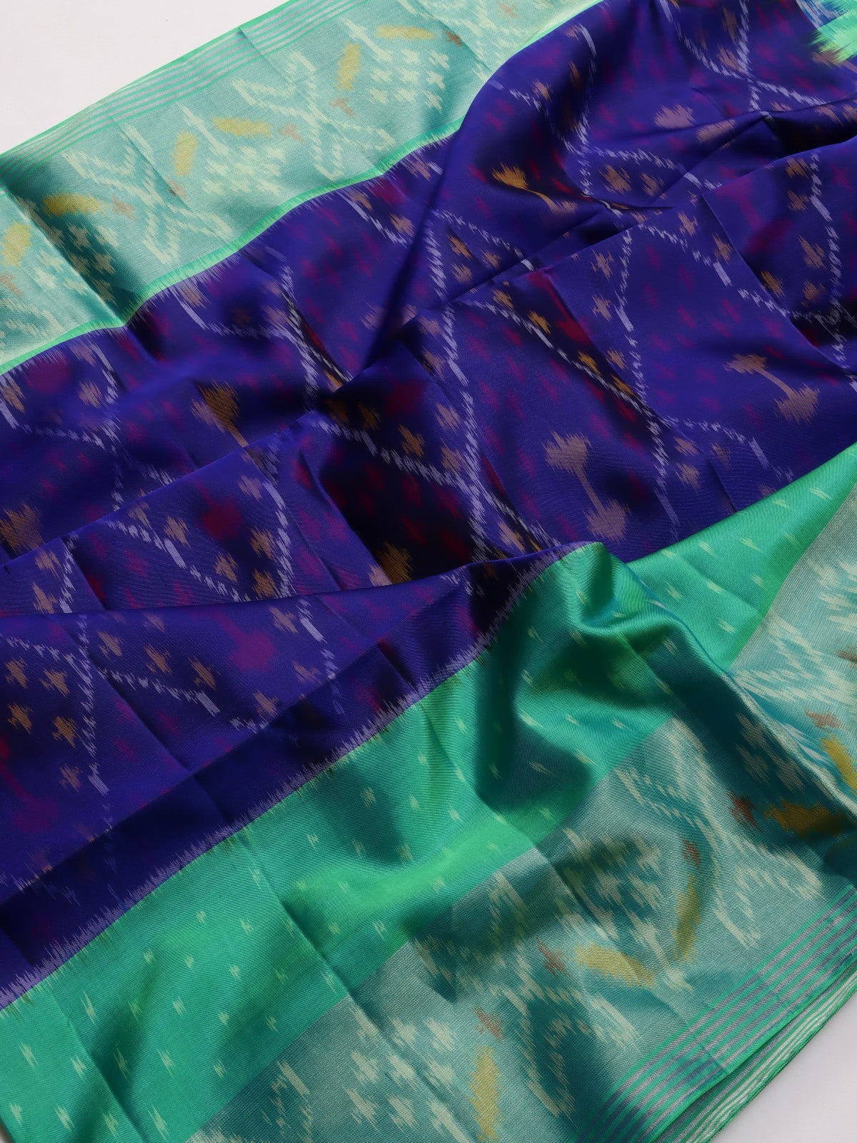 Navy Blue Pure Kanchi Soft Silk Saree (Swara)