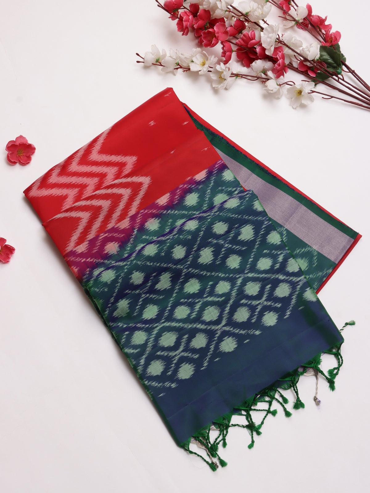 Red Pure Kanchi Soft Silk Saree (Swara)