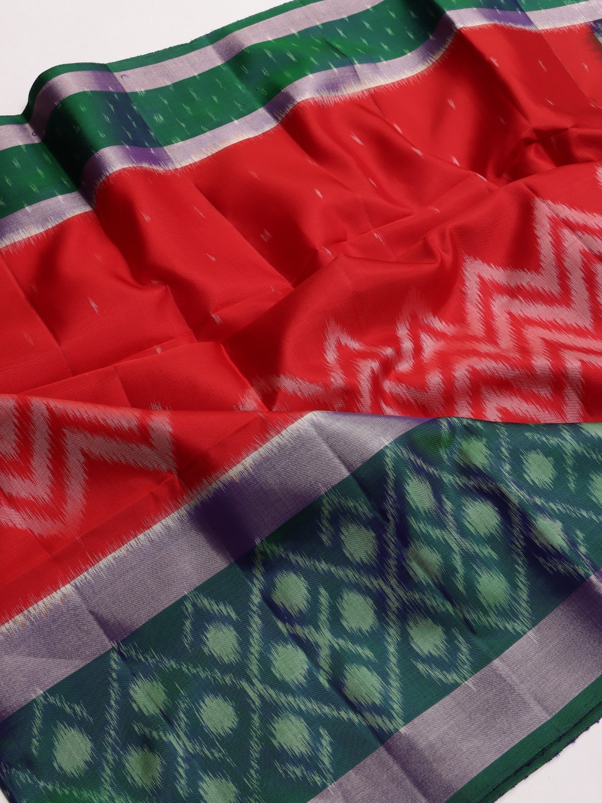 Red Pure Kanchi Soft Silk Saree (Swara)