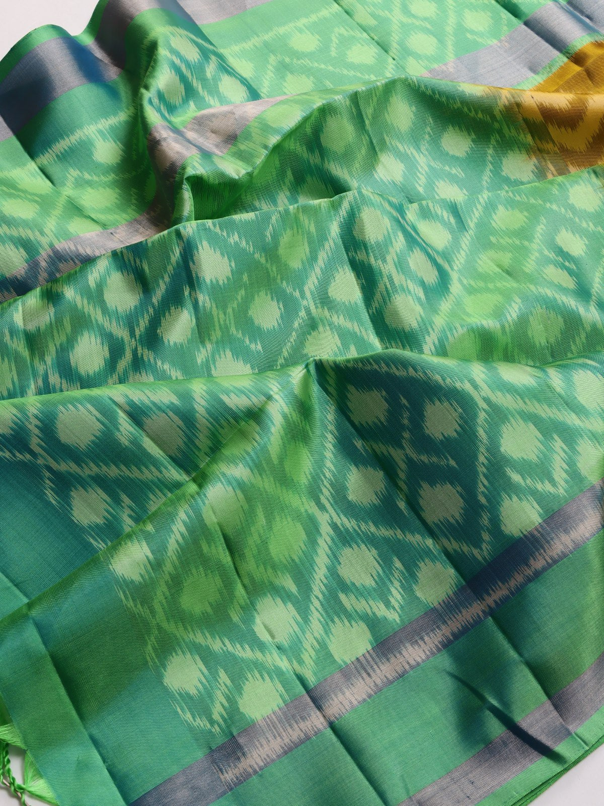 Mustard Pure Kanchi Soft Silk Saree (Swara)